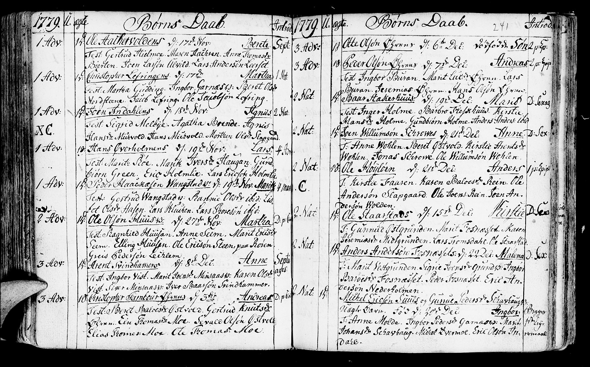 Ministerialprotokoller, klokkerbøker og fødselsregistre - Nord-Trøndelag, SAT/A-1458/723/L0231: Parish register (official) no. 723A02, 1748-1780, p. 241
