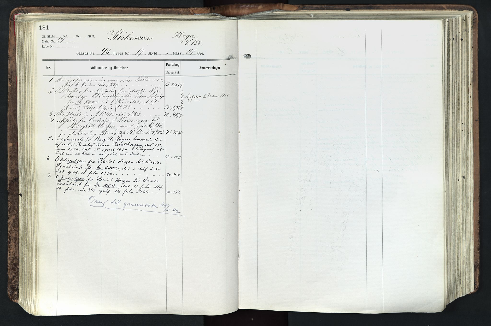 Solør tingrett, AV/SAH-TING-008/H/Ha/Hak/L0003: Mortgage register no. III, 1900-1935, p. 181