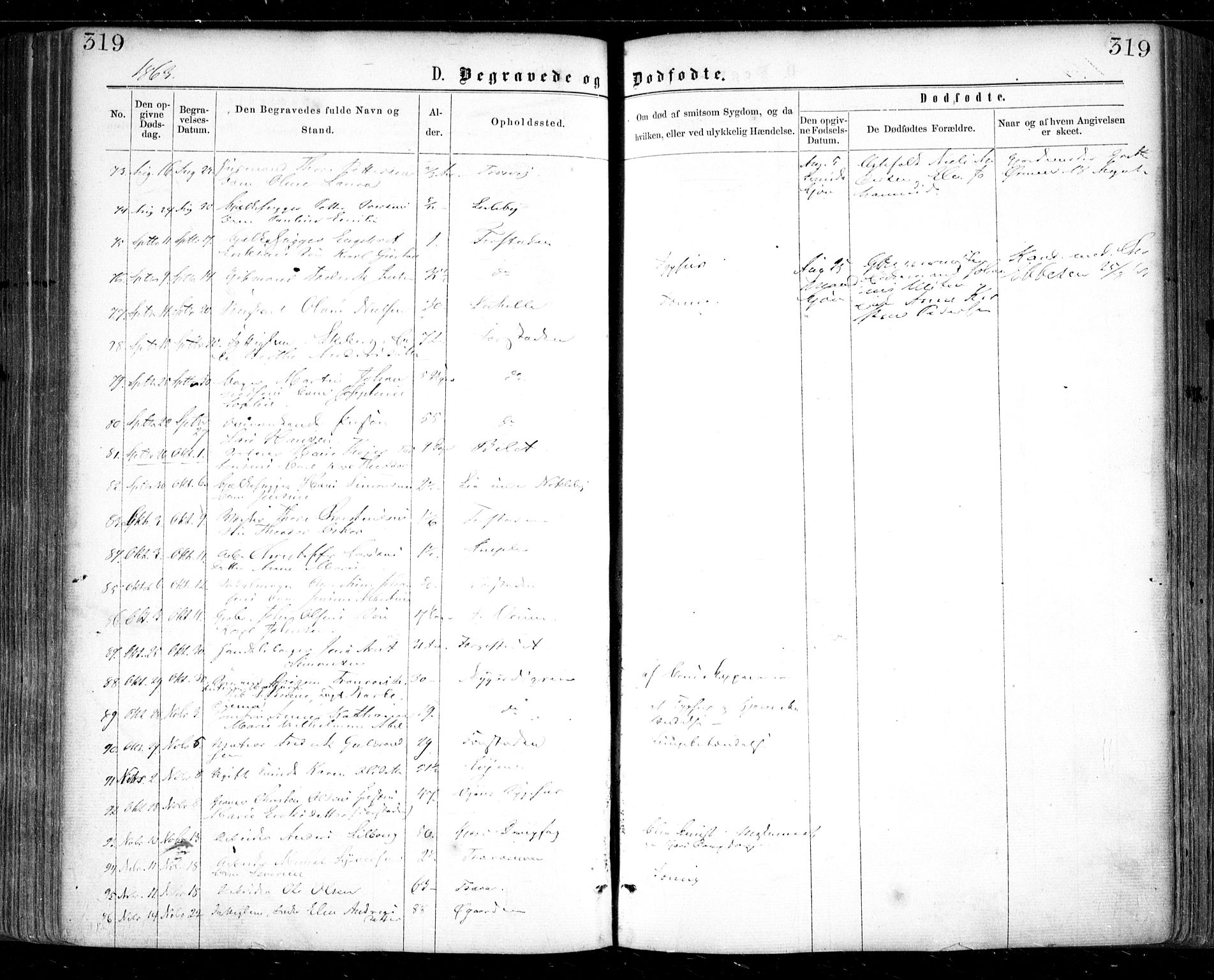 Glemmen prestekontor Kirkebøker, AV/SAO-A-10908/F/Fa/L0008: Parish register (official) no. 8, 1862-1871, p. 319