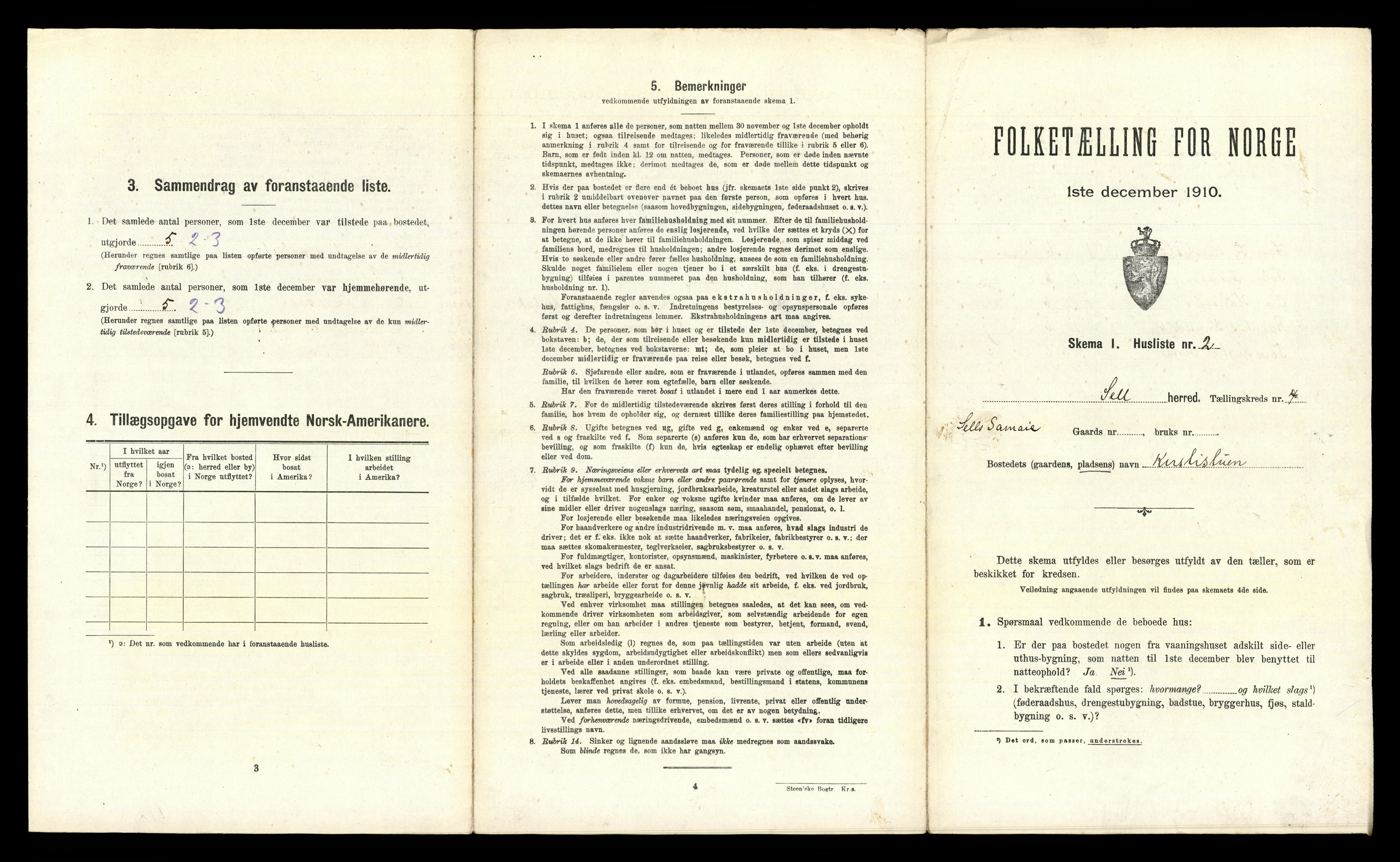 RA, 1910 census for Sel, 1910, p. 354