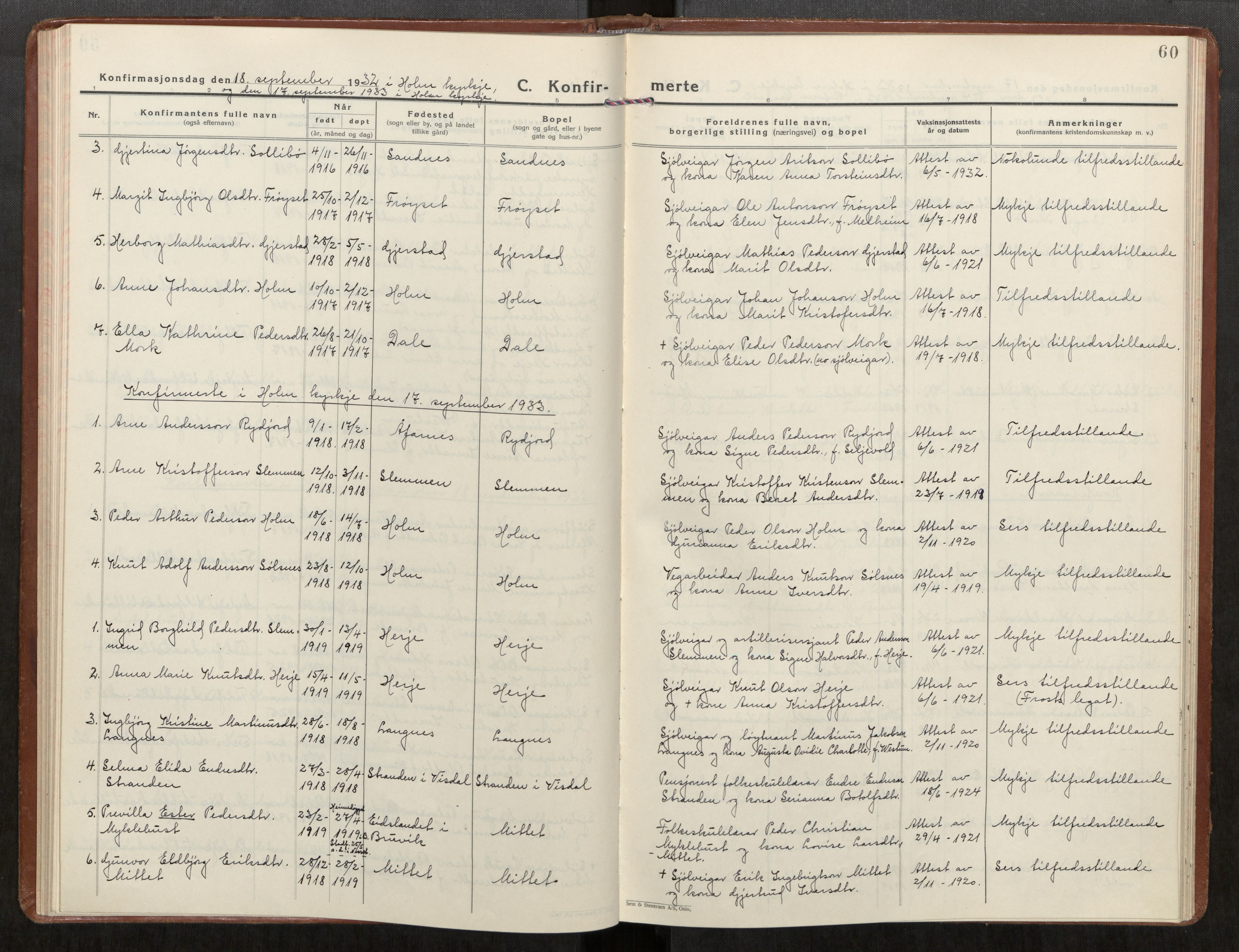Ministerialprotokoller, klokkerbøker og fødselsregistre - Møre og Romsdal, AV/SAT-A-1454/549/L0619: Parish register (official) no. 549A02, 1928-1951, p. 60