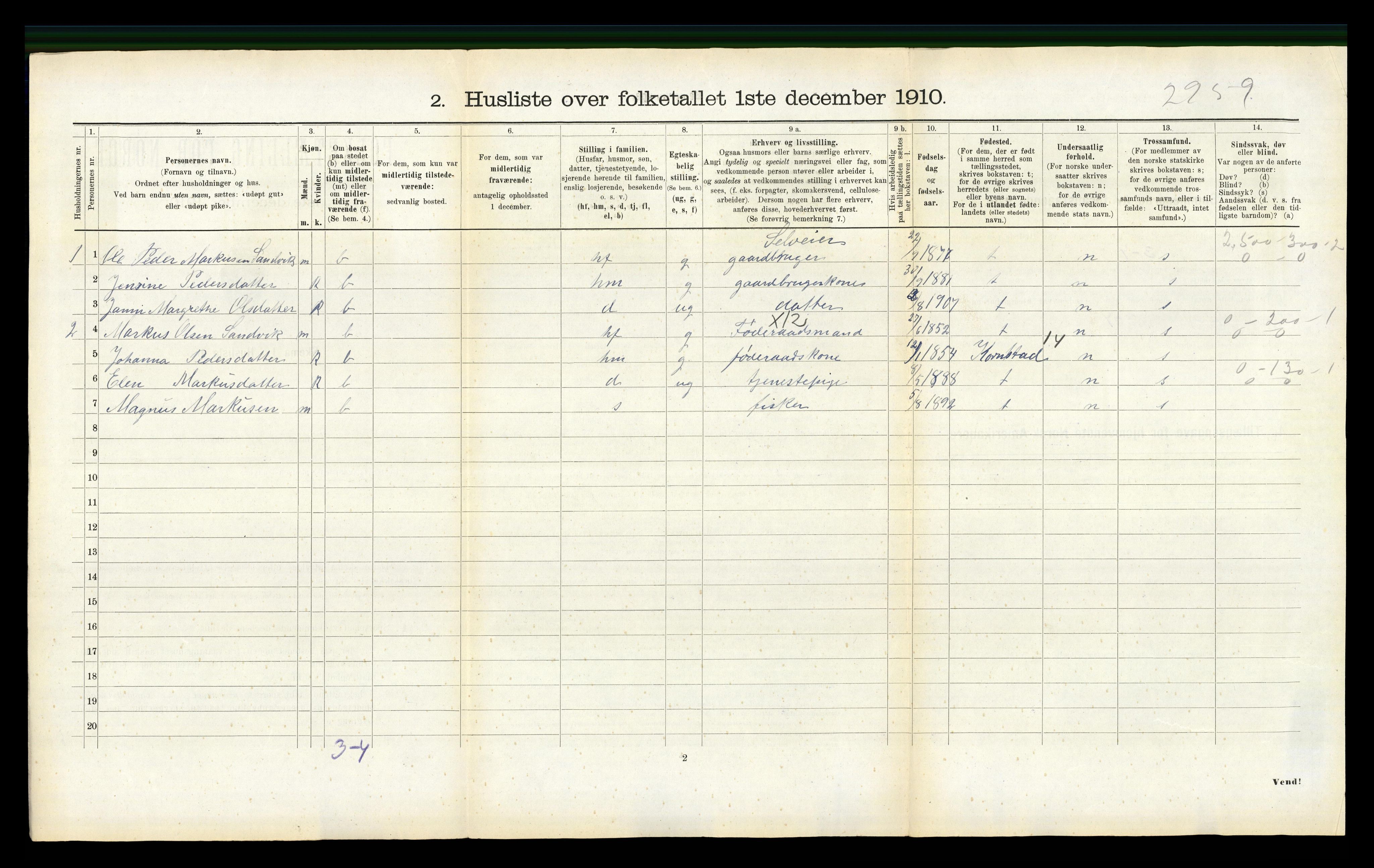 RA, 1910 census for Bud, 1910, p. 144