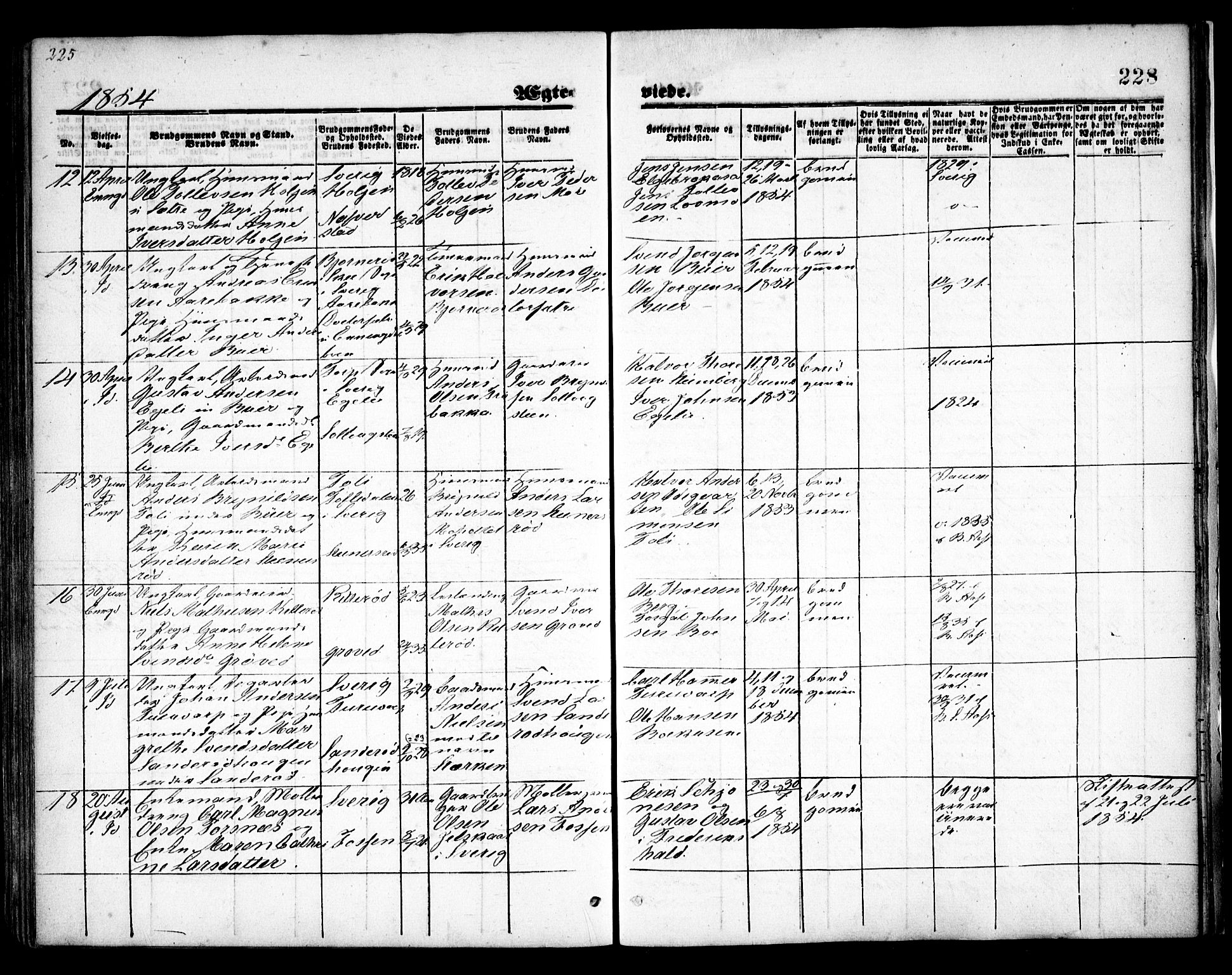 Idd prestekontor Kirkebøker, AV/SAO-A-10911/F/Fc/L0004a: Parish register (official) no. III 4A, 1848-1860, p. 228