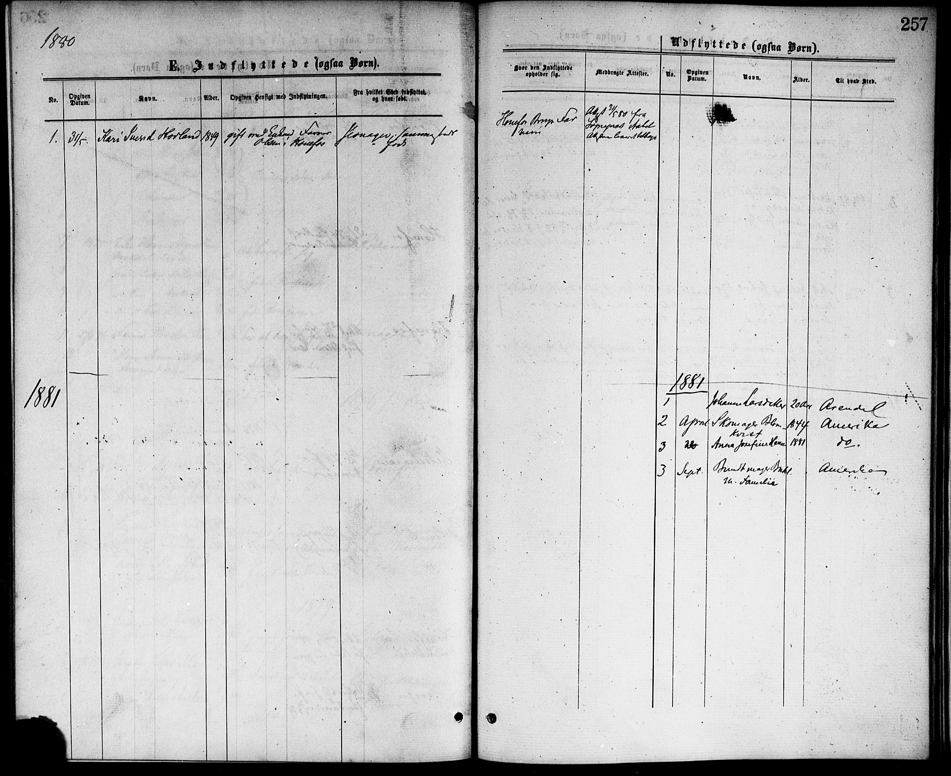 Hønefoss kirkebøker, AV/SAKO-A-609/F/Fa/L0001: Parish register (official) no. 1, 1875-1887, p. 257