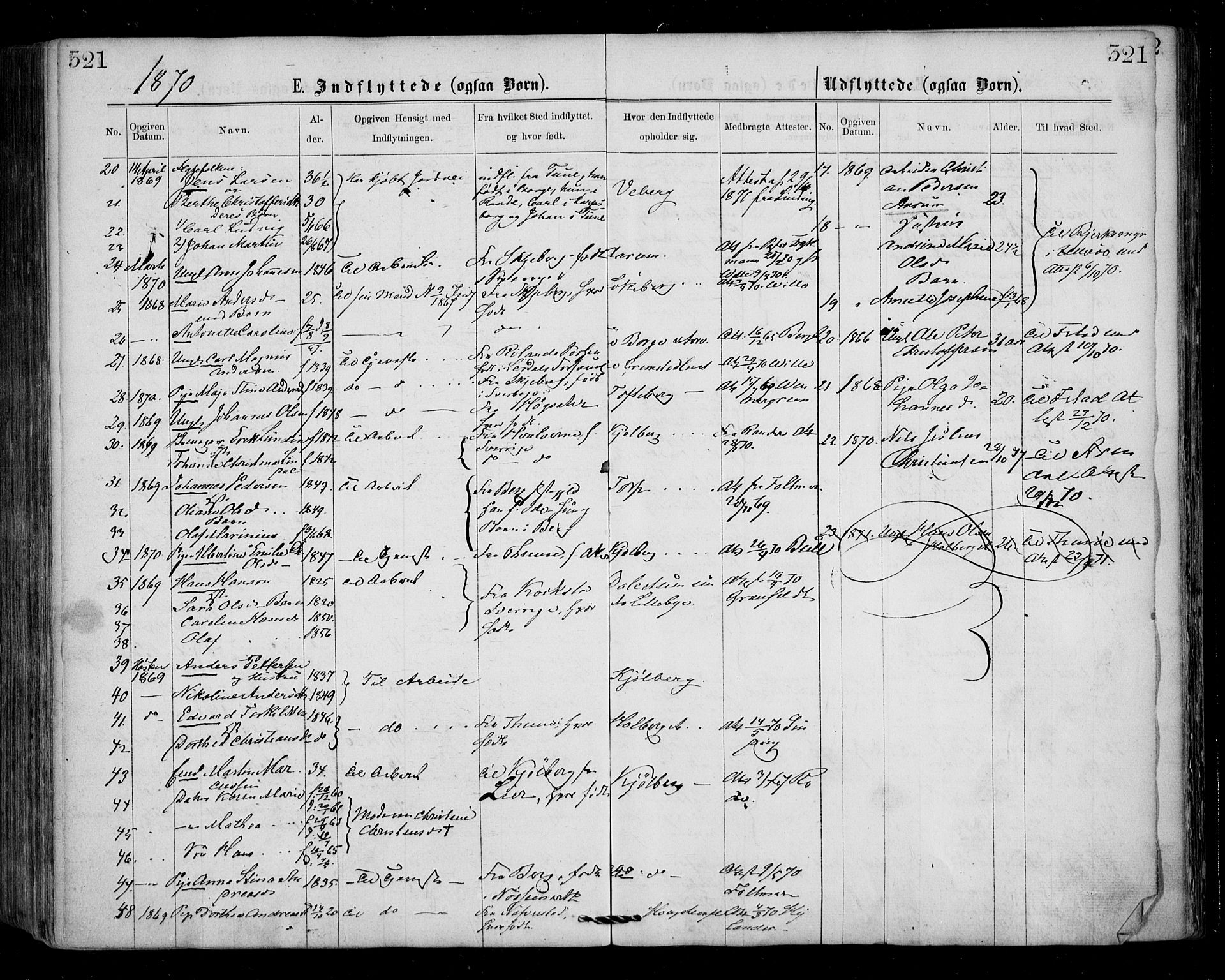 Borge prestekontor Kirkebøker, SAO/A-10903/F/Fa/L0006: Parish register (official) no. I 6, 1861-1874, p. 321