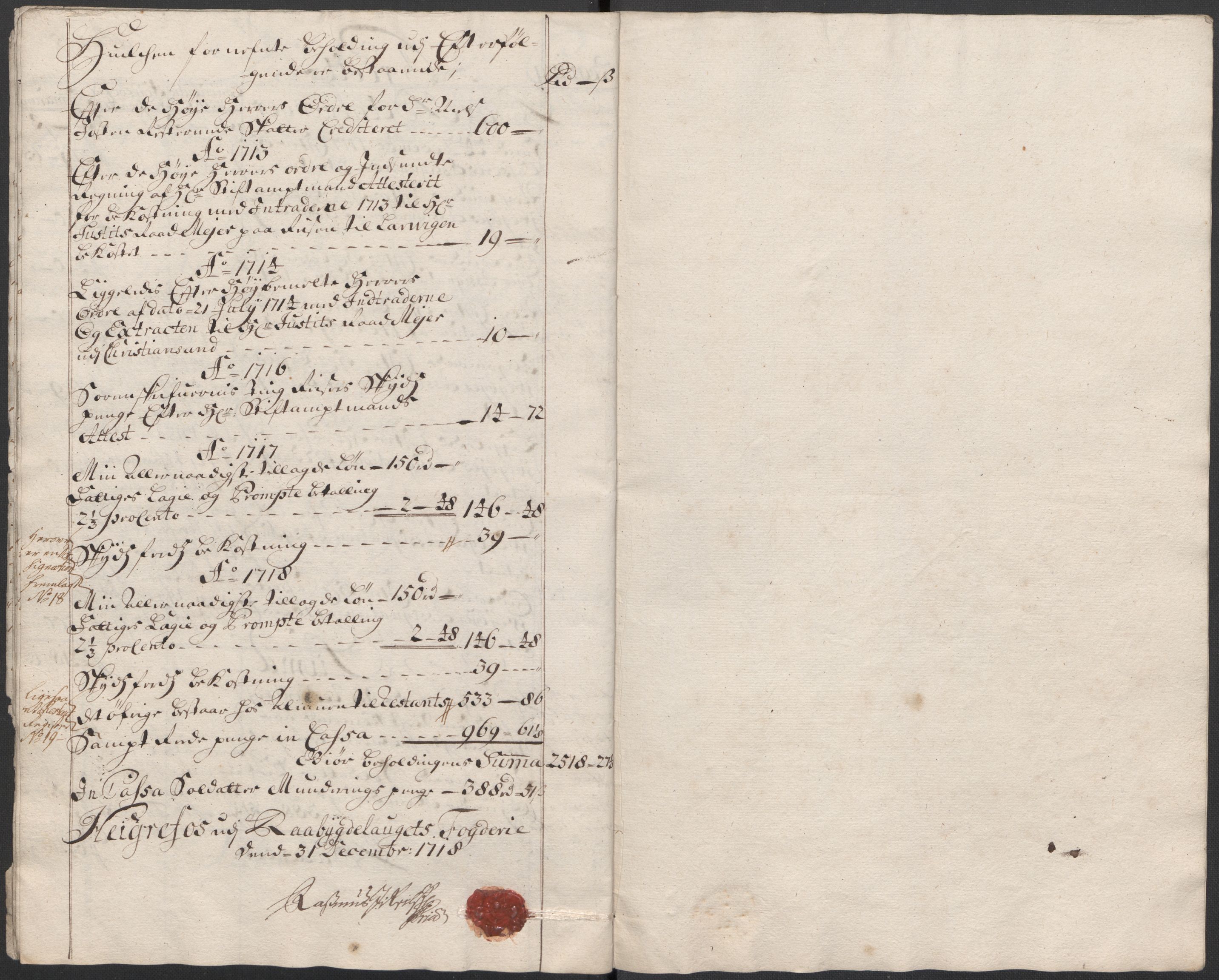 Rentekammeret inntil 1814, Reviderte regnskaper, Fogderegnskap, AV/RA-EA-4092/R40/L2453: Fogderegnskap Råbyggelag, 1718-1719, p. 11