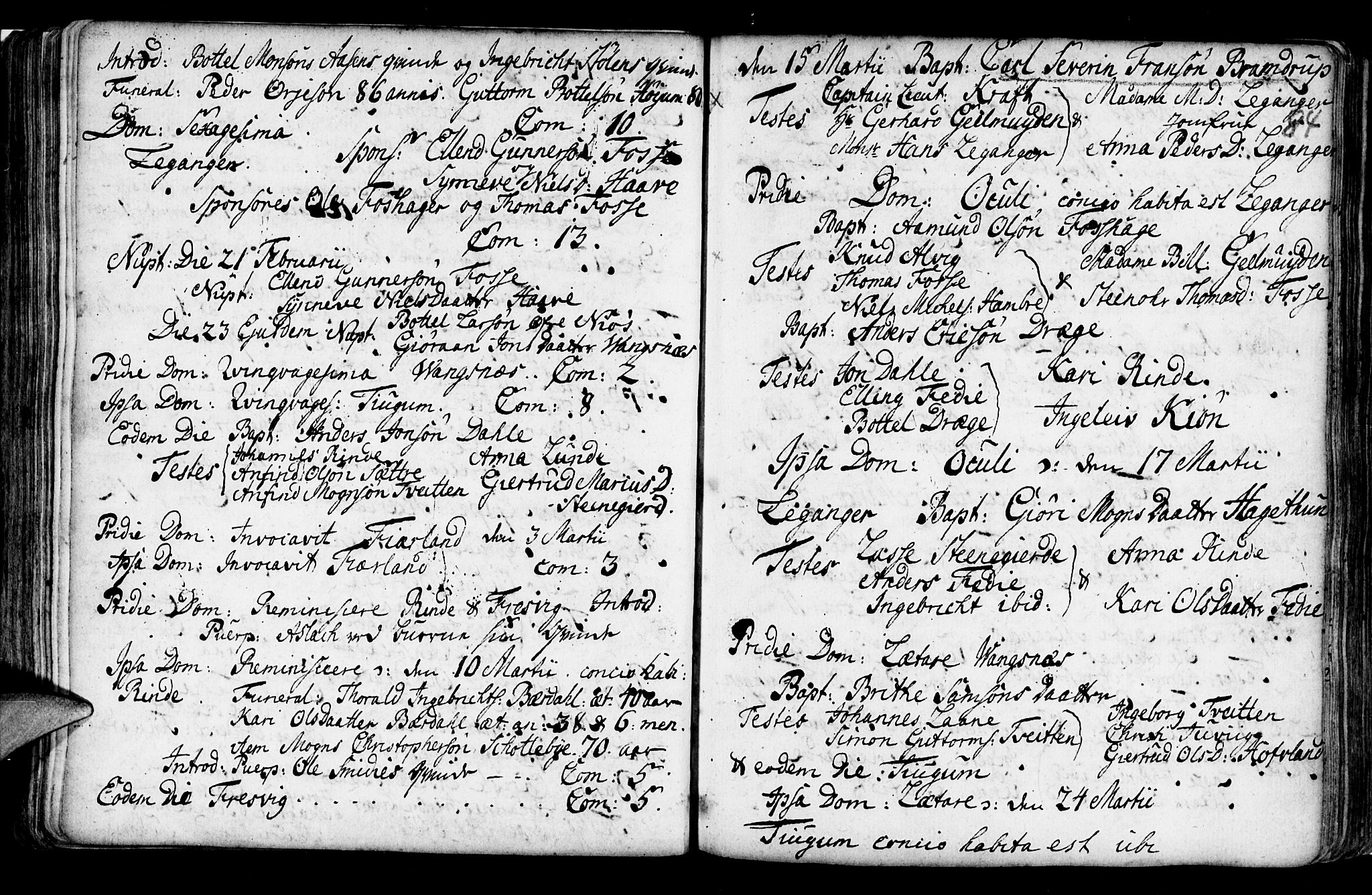 Leikanger sokneprestembete, AV/SAB-A-81001/H/Haa/Haaa/L0002: Parish register (official) no. A 2, 1735-1756, p. 84