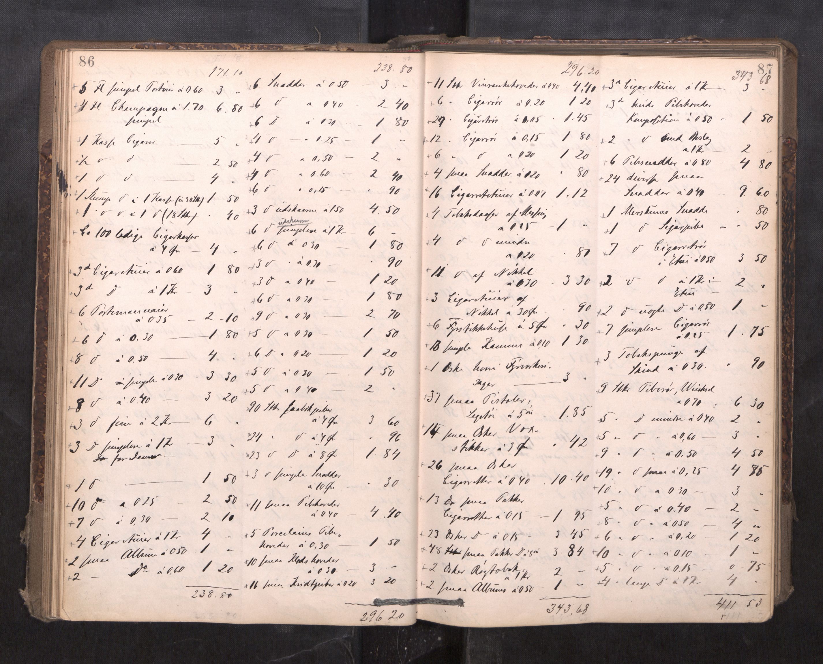 Trondheim byfogd, AV/SAT-A-0003/1/3/3C/L0015: Skifteregistreringsprotokoll - 24/2-21/3 (u/ register), 1893-1899, p. 86-87
