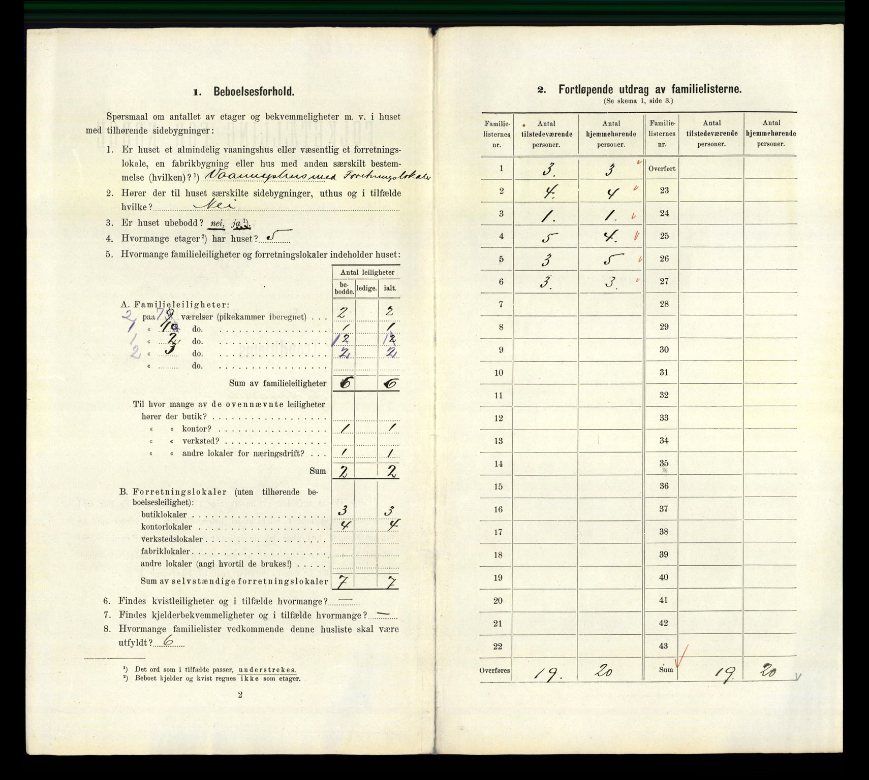 RA, 1910 census for Trondheim, 1910, p. 5764