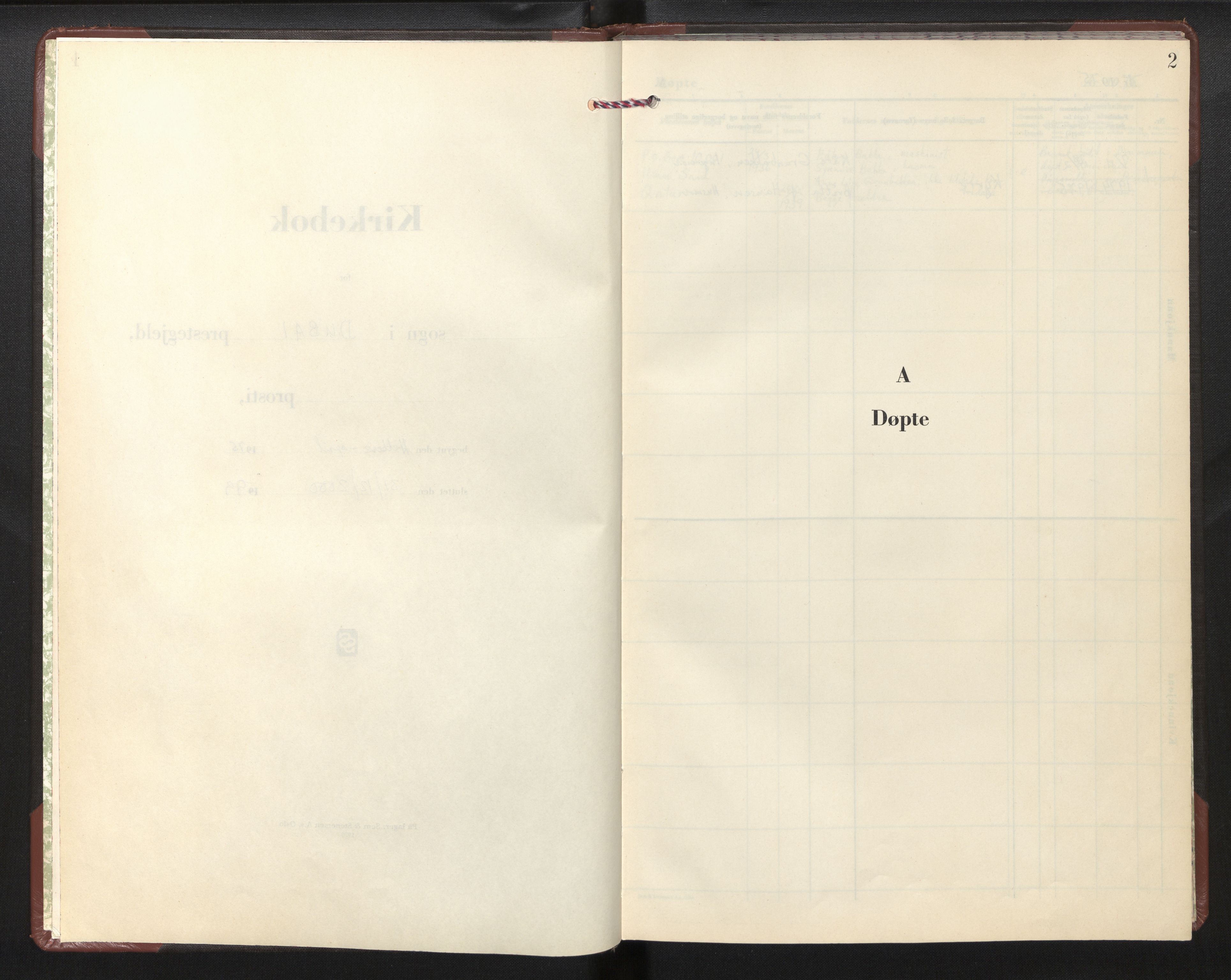 Den norske sjømannsmisjon i utlandet / Dubai, SAB/SAB/PA-0377/H/Ha/L0001: Parish register (official) no. A 1, 1975-1999, p. 1b-2a