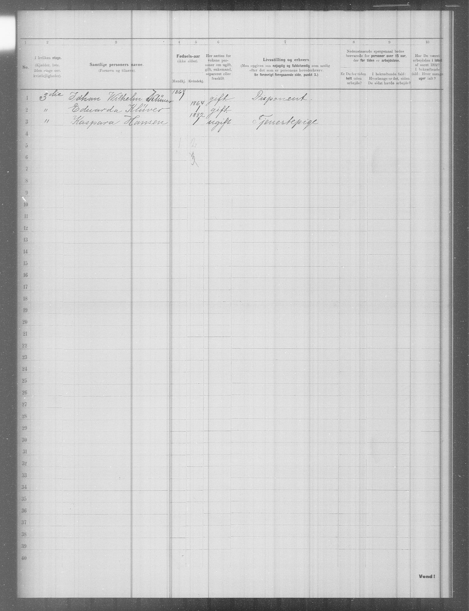 OBA, Municipal Census 1902 for Kristiania, 1902, p. 7743