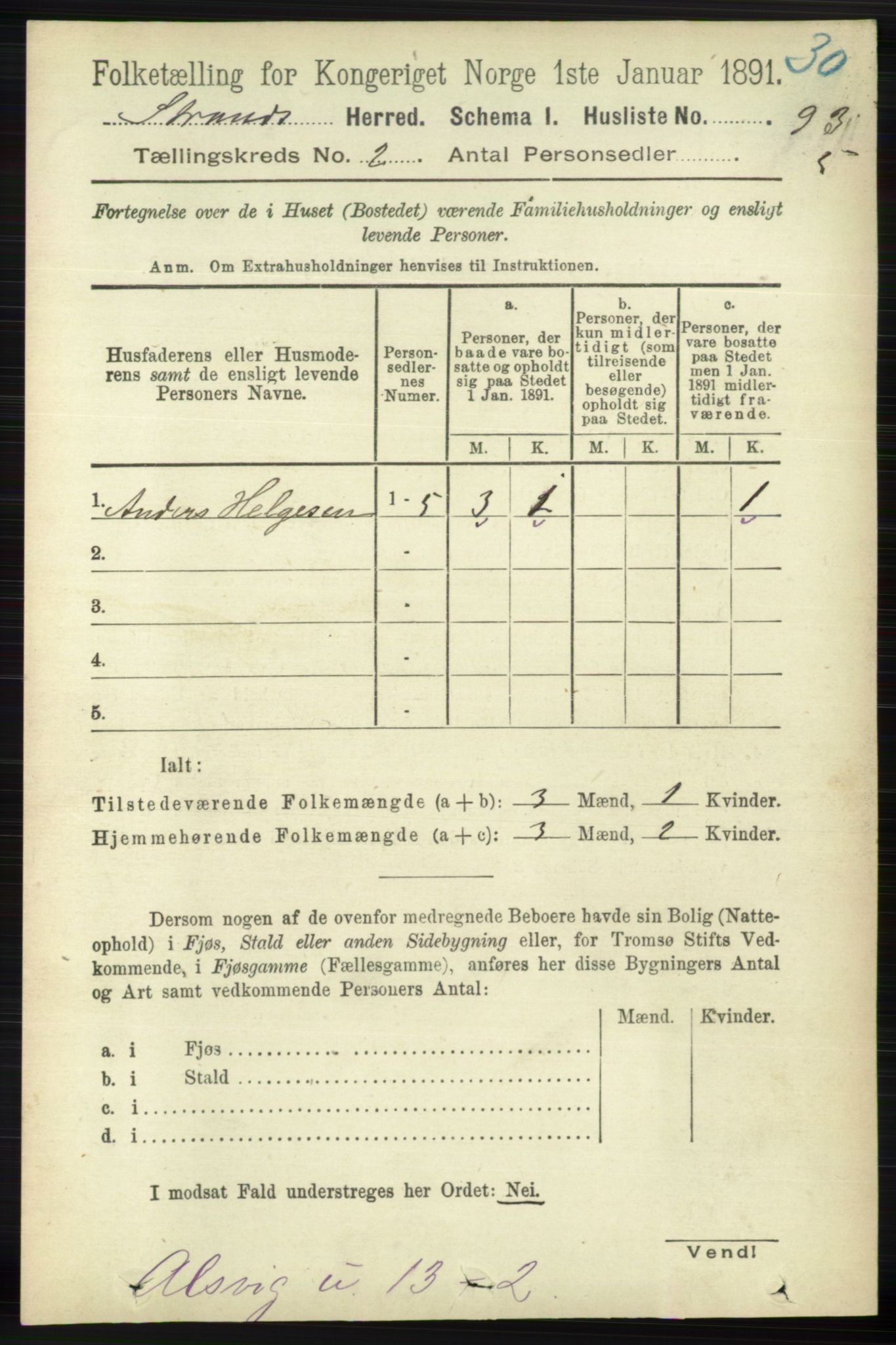 RA, 1891 census for 1130 Strand, 1891, p. 446