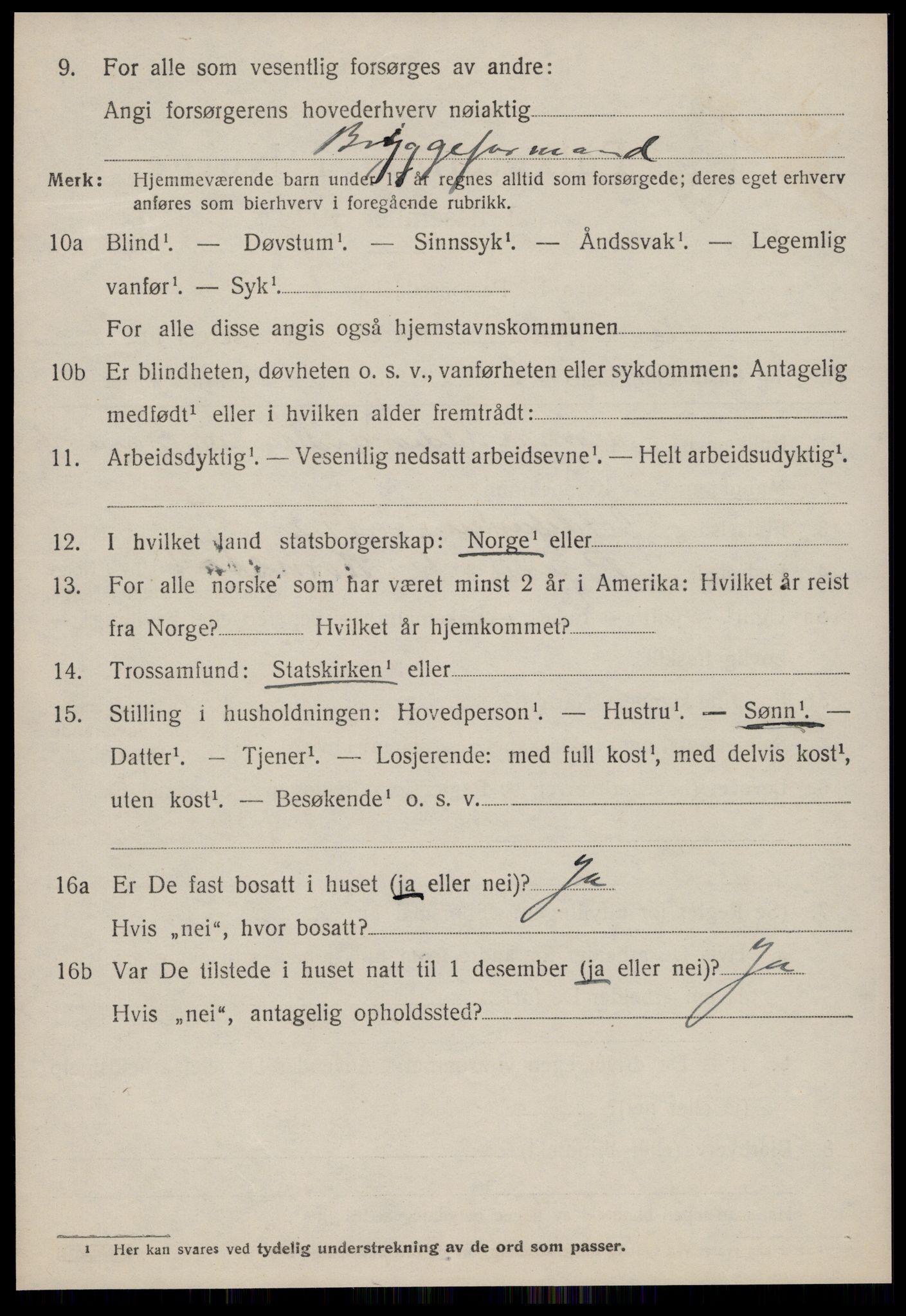 SAT, 1920 census for Kornstad, 1920, p. 4202
