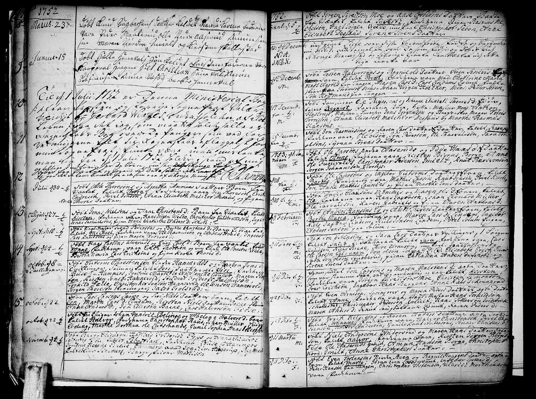 Skoger kirkebøker, AV/SAKO-A-59/F/Fa/L0001: Parish register (official) no. I 1, 1746-1814, p. 12