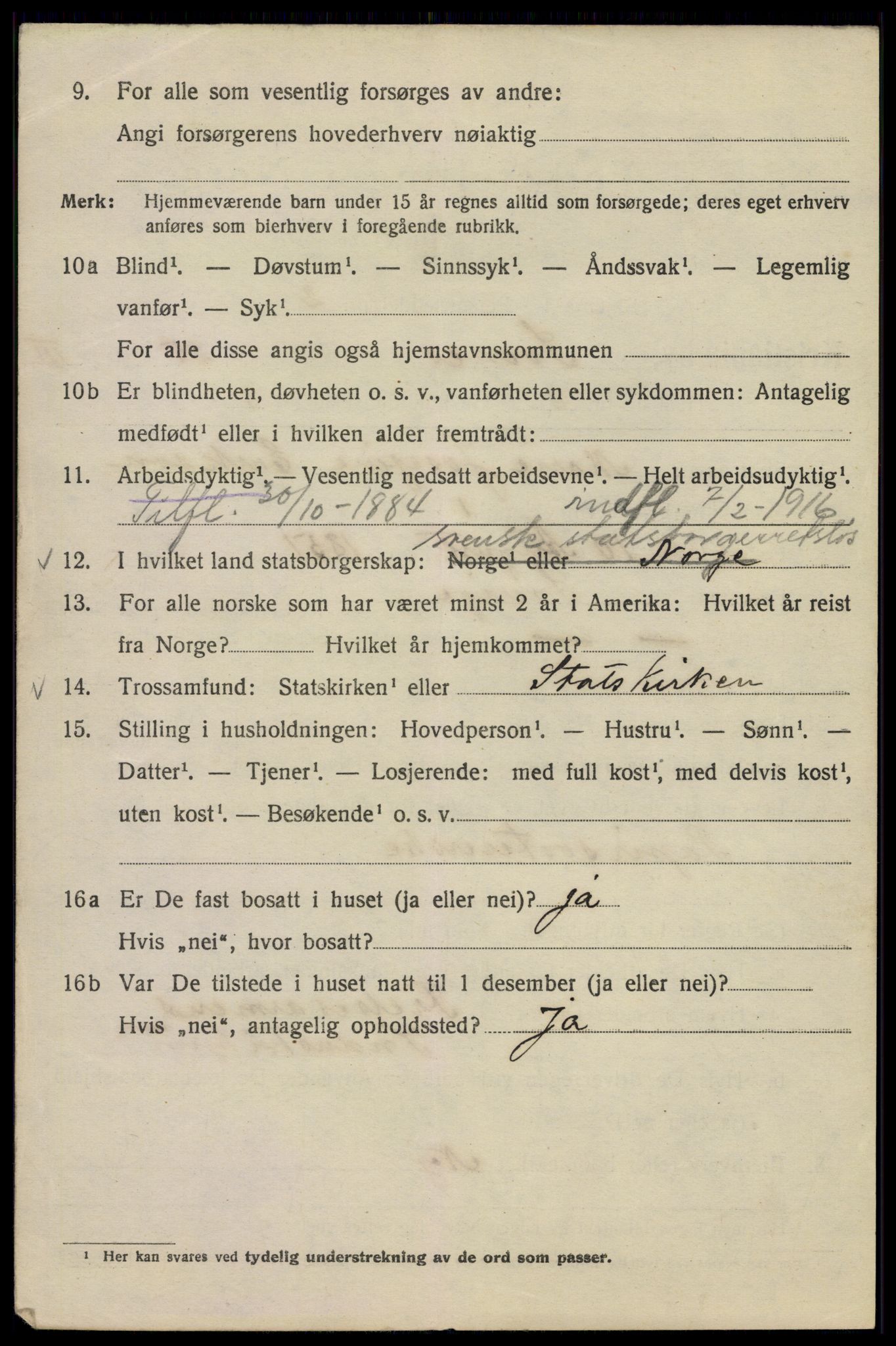 SAO, 1920 census for Kristiania, 1920, p. 560148