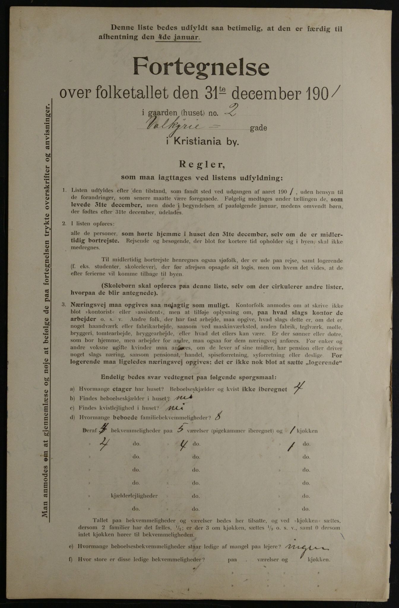 OBA, Municipal Census 1901 for Kristiania, 1901, p. 18693