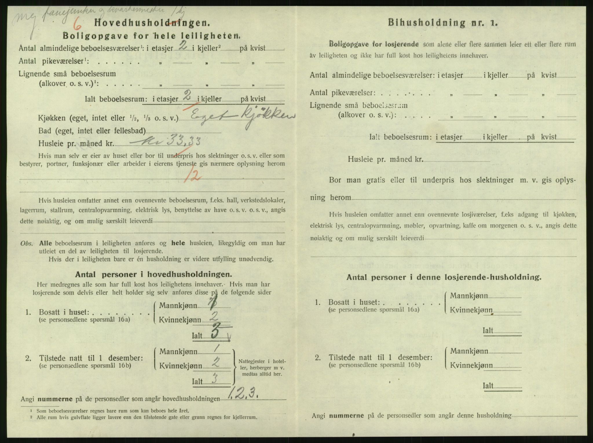 SAT, 1920 census for Steinkjer, 1920, p. 1697