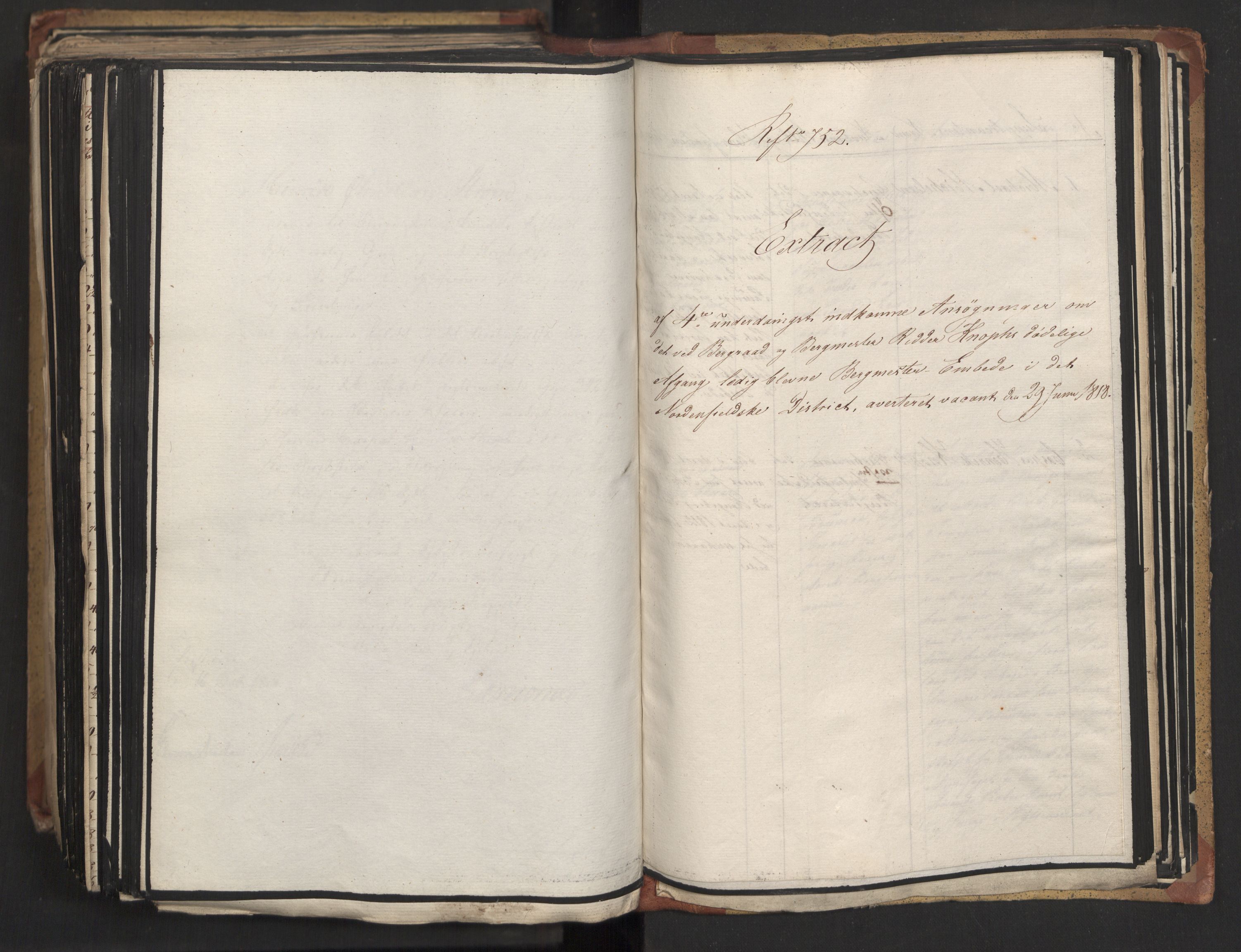 Statsrådsavdelingen i Stockholm, RA/S-1003/D/Da/L0015: Regjeringsinnstillinger nr. 3058-3300, 1818, p. 477