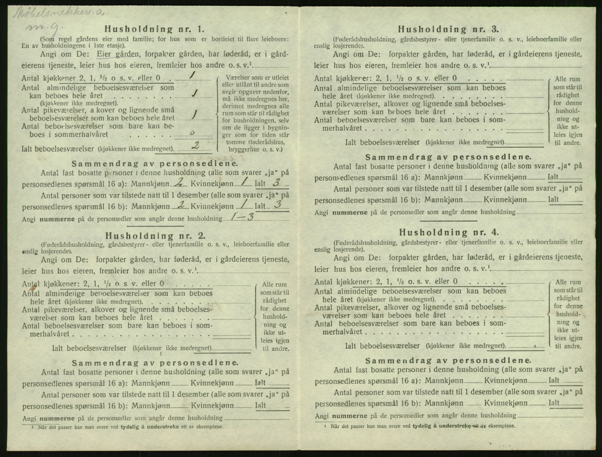 SAT, 1920 census for Tingvoll, 1920, p. 145