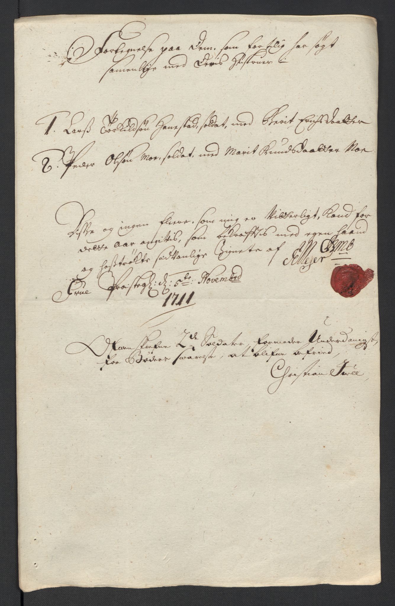 Rentekammeret inntil 1814, Reviderte regnskaper, Fogderegnskap, AV/RA-EA-4092/R13/L0848: Fogderegnskap Solør, Odal og Østerdal, 1711, p. 55