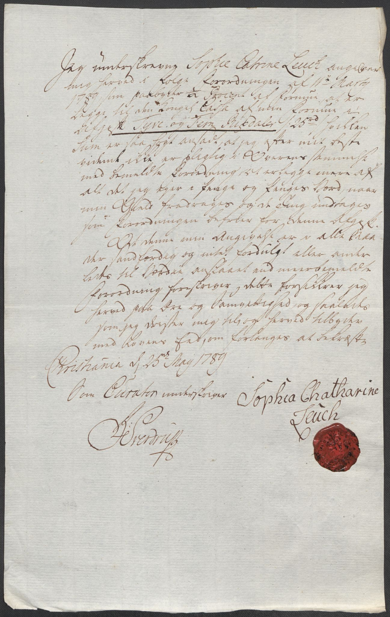 Rentekammeret inntil 1814, Reviderte regnskaper, Mindre regnskaper, AV/RA-EA-4068/Rf/Rfe/L0007: Christiania. Kristiansand, 1789, p. 216