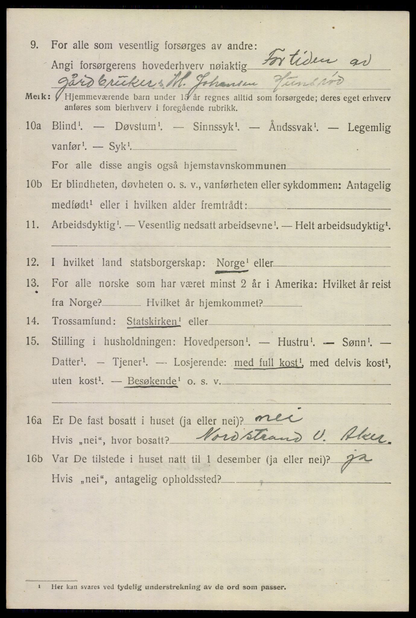 SAKO, 1920 census for Andebu, 1920, p. 5101
