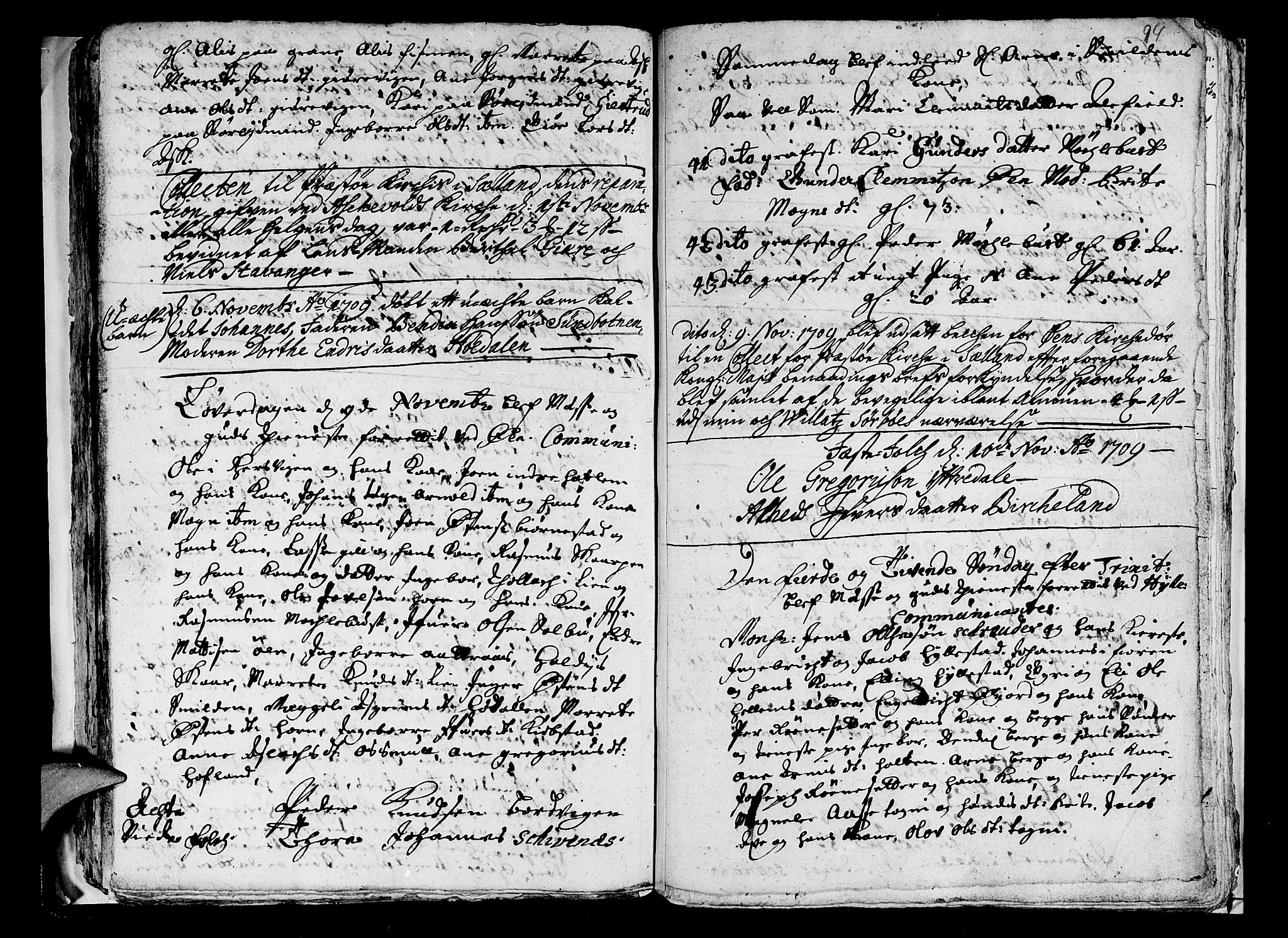 Askvoll sokneprestembete, AV/SAB-A-79501/H/Haa/Haaa/L0001: Parish register (official) no. A 1, 1706-1711, p. 94