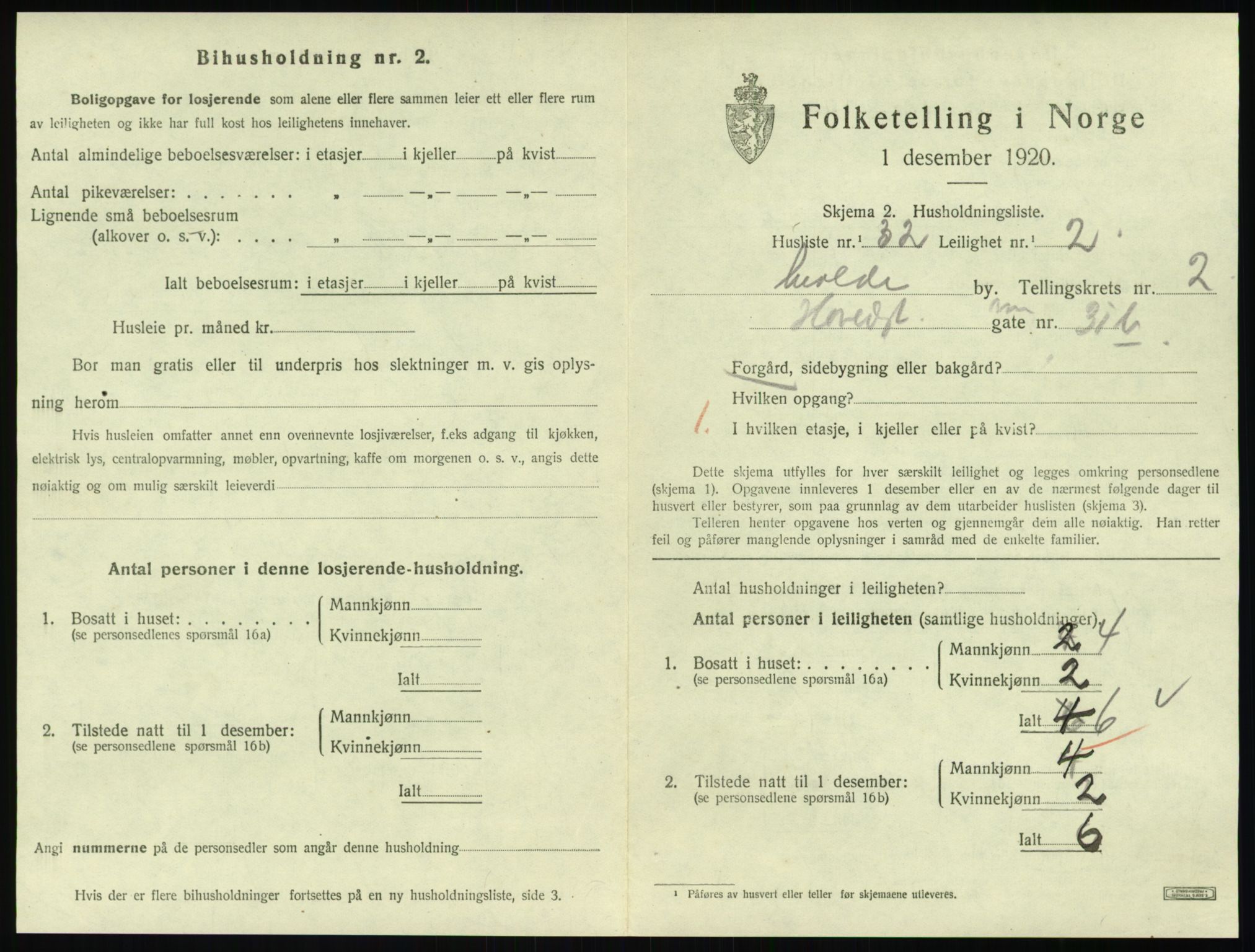 SAT, 1920 census for Molde, 1920, p. 1037