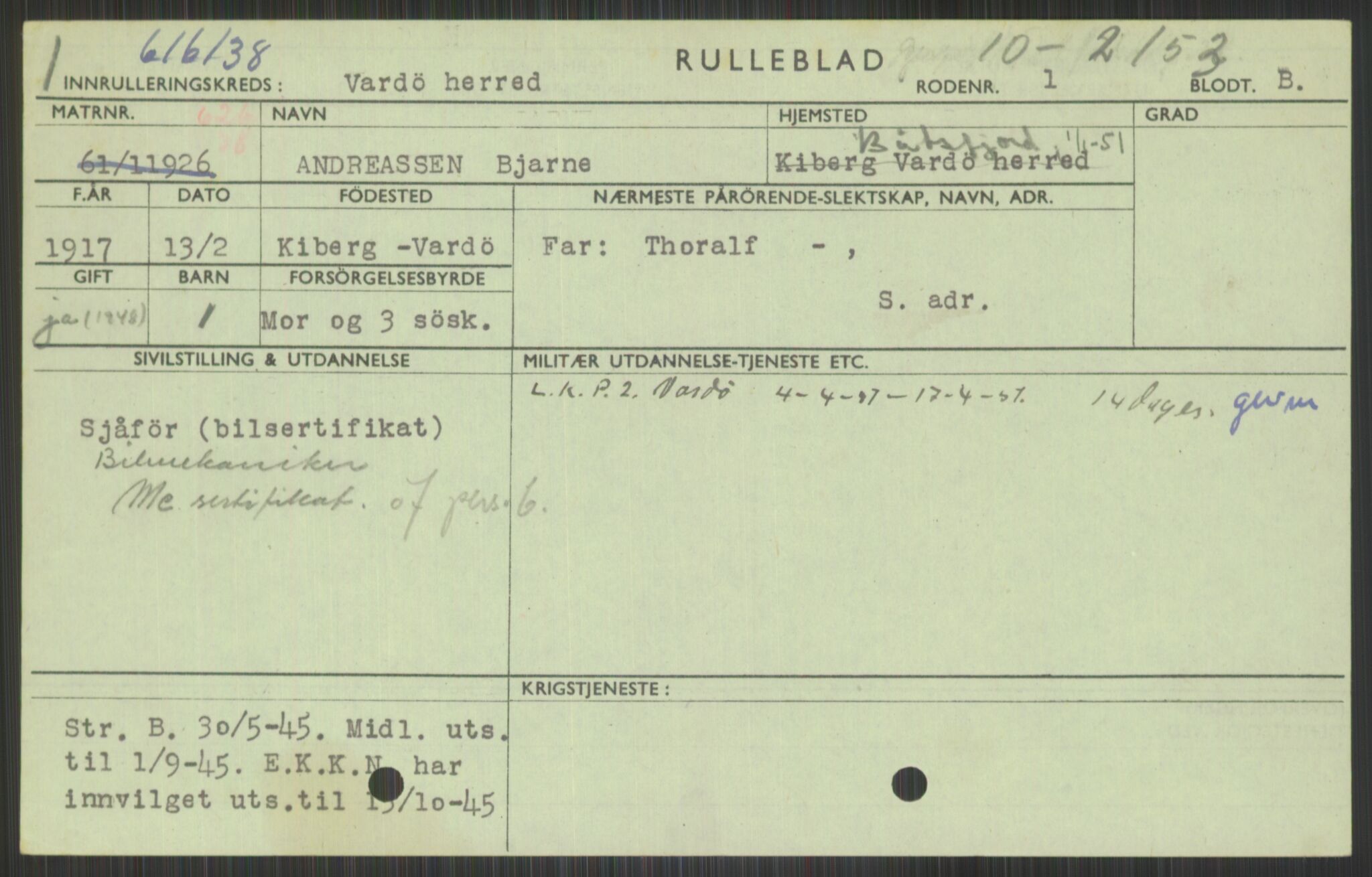 Forsvaret, Varanger bataljon, AV/RA-RAFA-2258/1/D/L0441: Rulleblad for fødte 1913-1917, 1913-1917, p. 1271