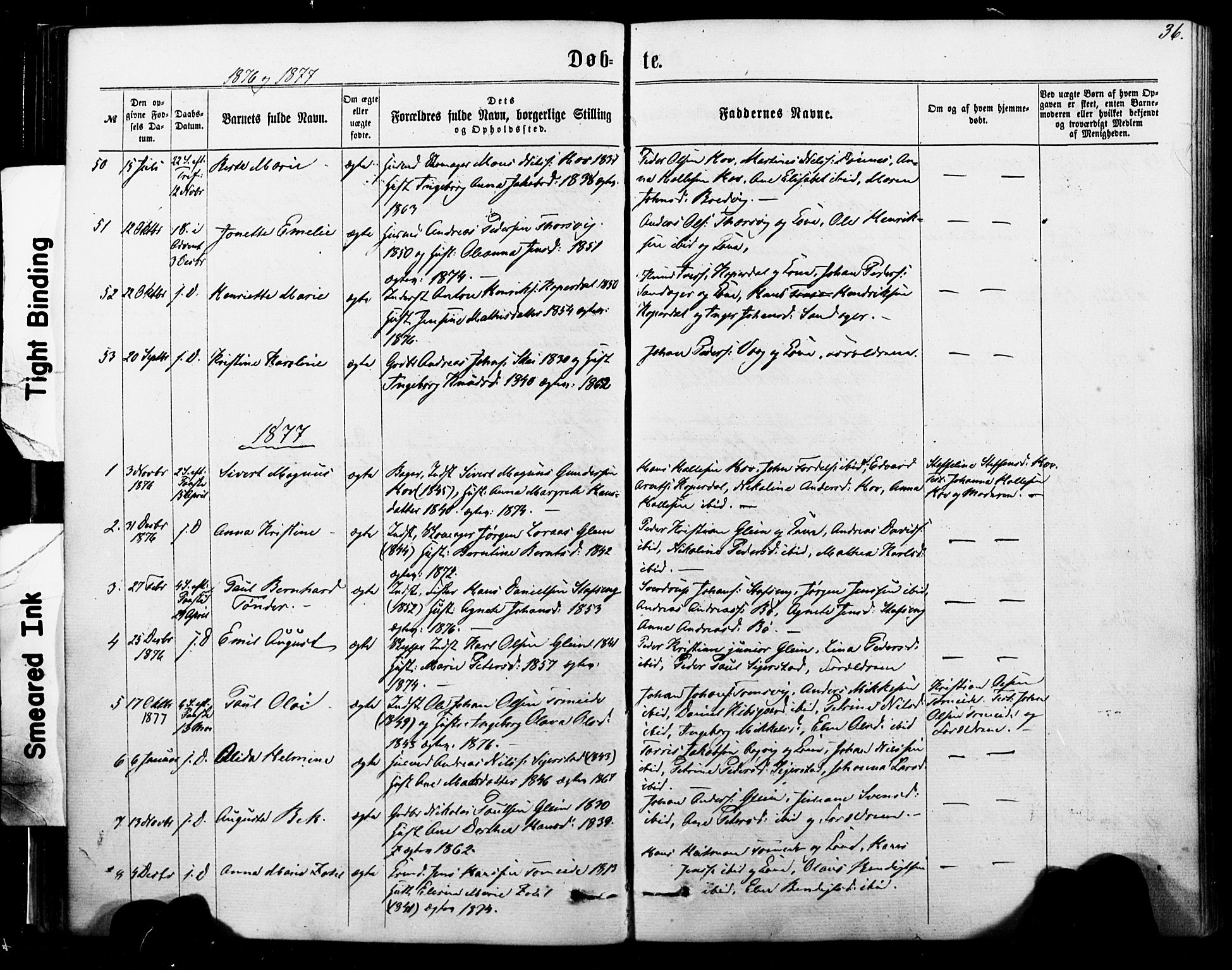 Ministerialprotokoller, klokkerbøker og fødselsregistre - Nordland, SAT/A-1459/835/L0524: Parish register (official) no. 835A02, 1865-1880, p. 36