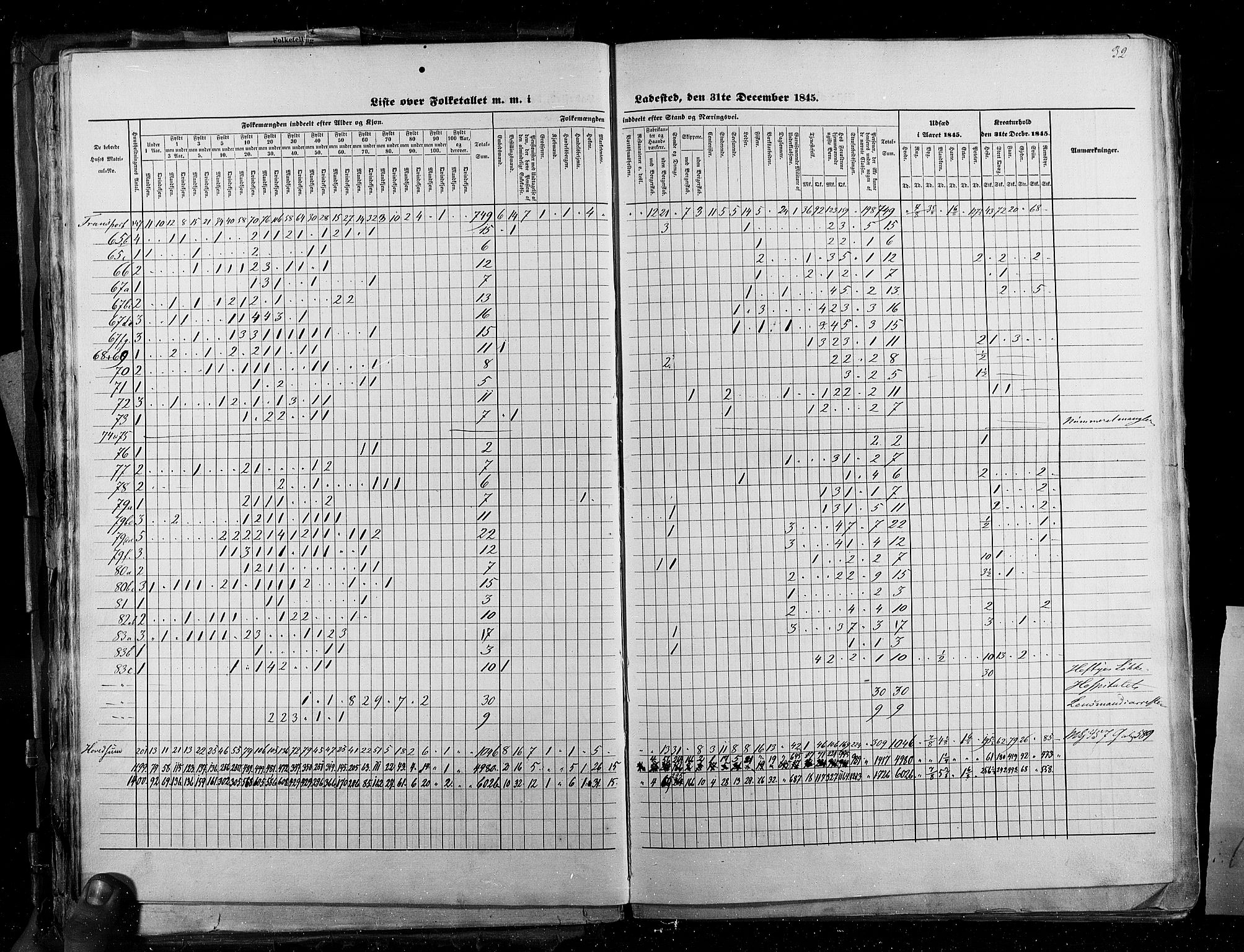 RA, Census 1845, vol. 2: Smålenenes amt og Akershus amt, 1845, p. 32