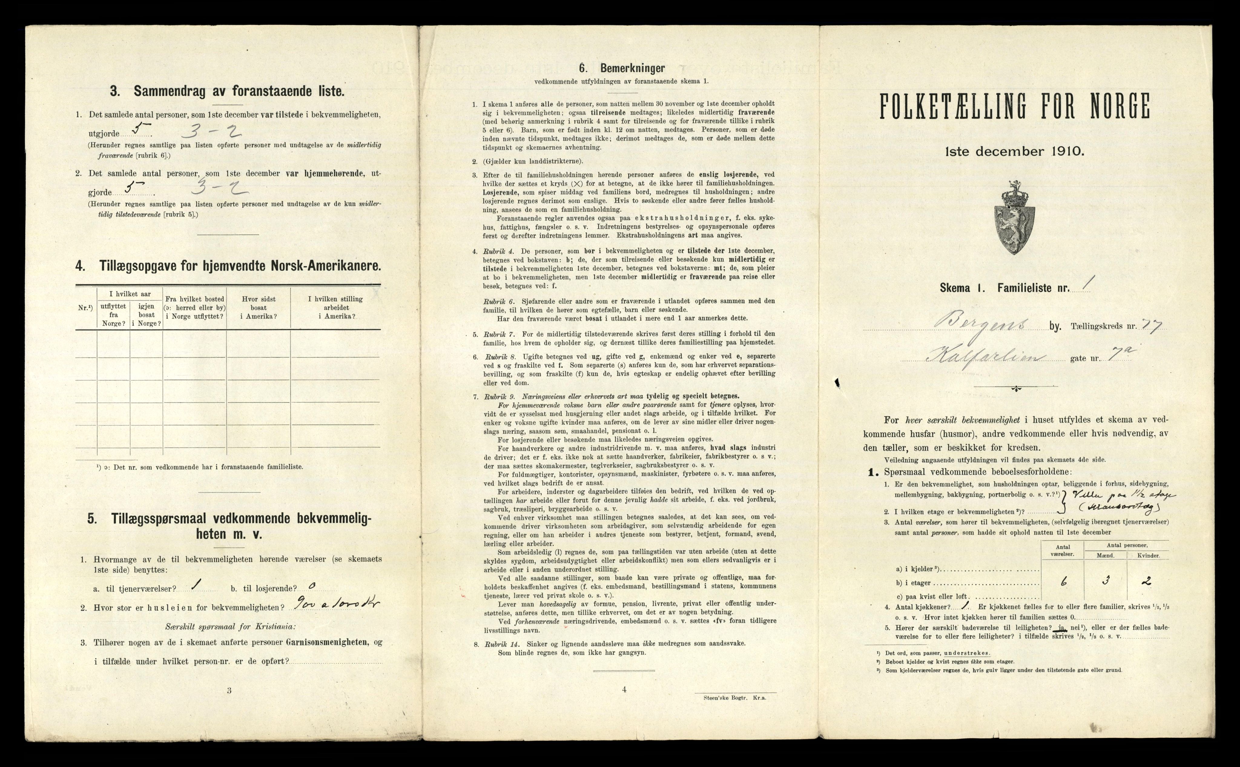 RA, 1910 census for Bergen, 1910, p. 26699