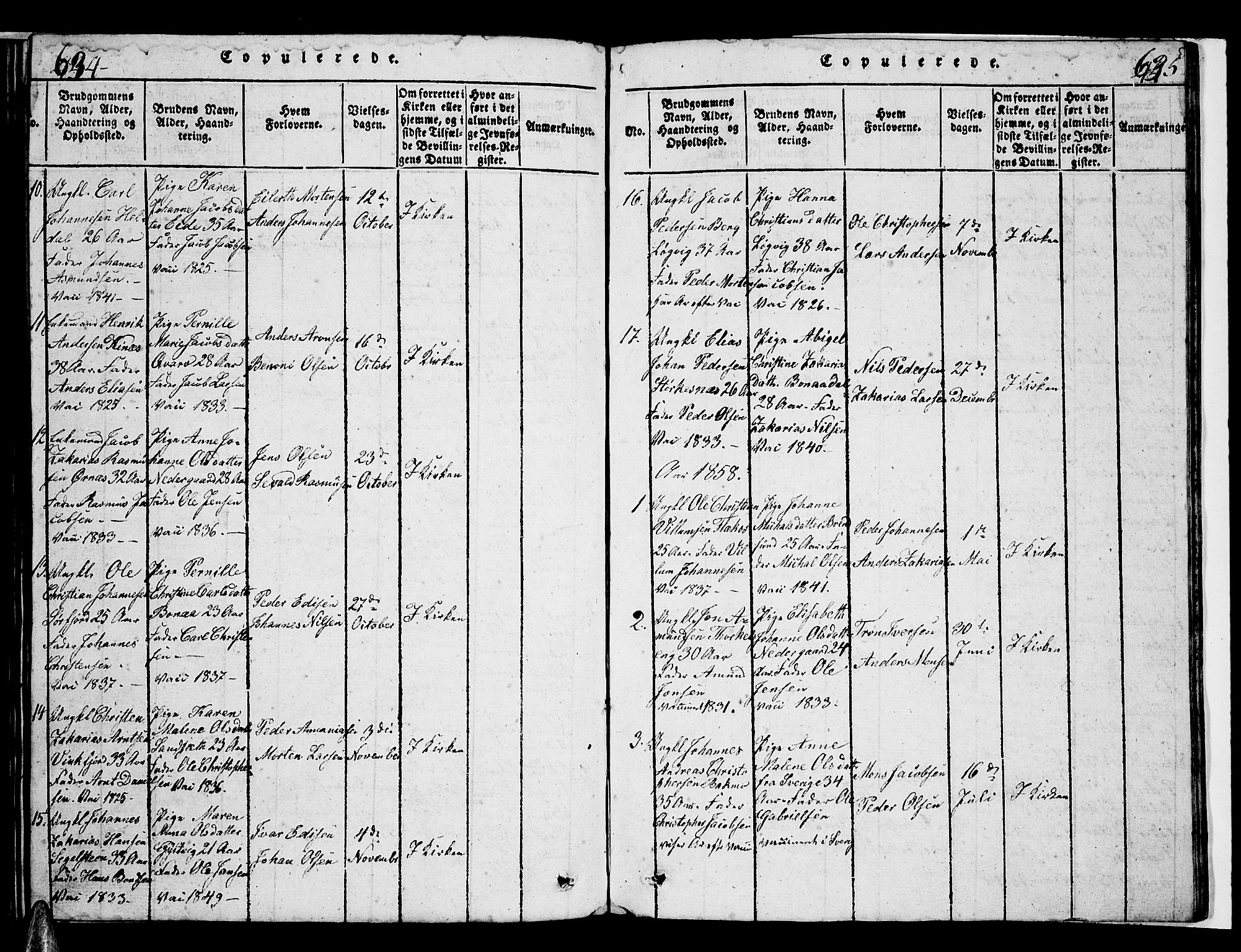 Ministerialprotokoller, klokkerbøker og fødselsregistre - Nordland, SAT/A-1459/853/L0773: Parish register (copy) no. 853C01, 1821-1859, p. 634-635