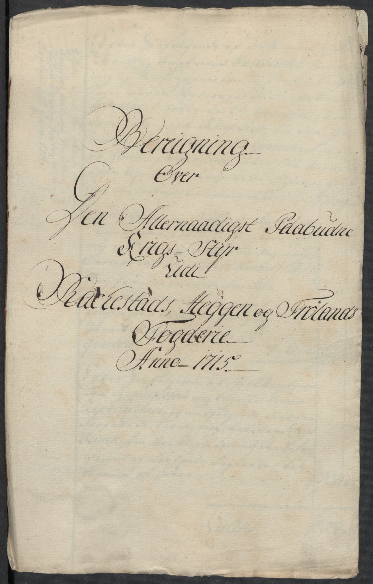 Rentekammeret inntil 1814, Reviderte regnskaper, Fogderegnskap, RA/EA-4092/R07/L0310: Fogderegnskap Rakkestad, Heggen og Frøland, 1715, p. 116