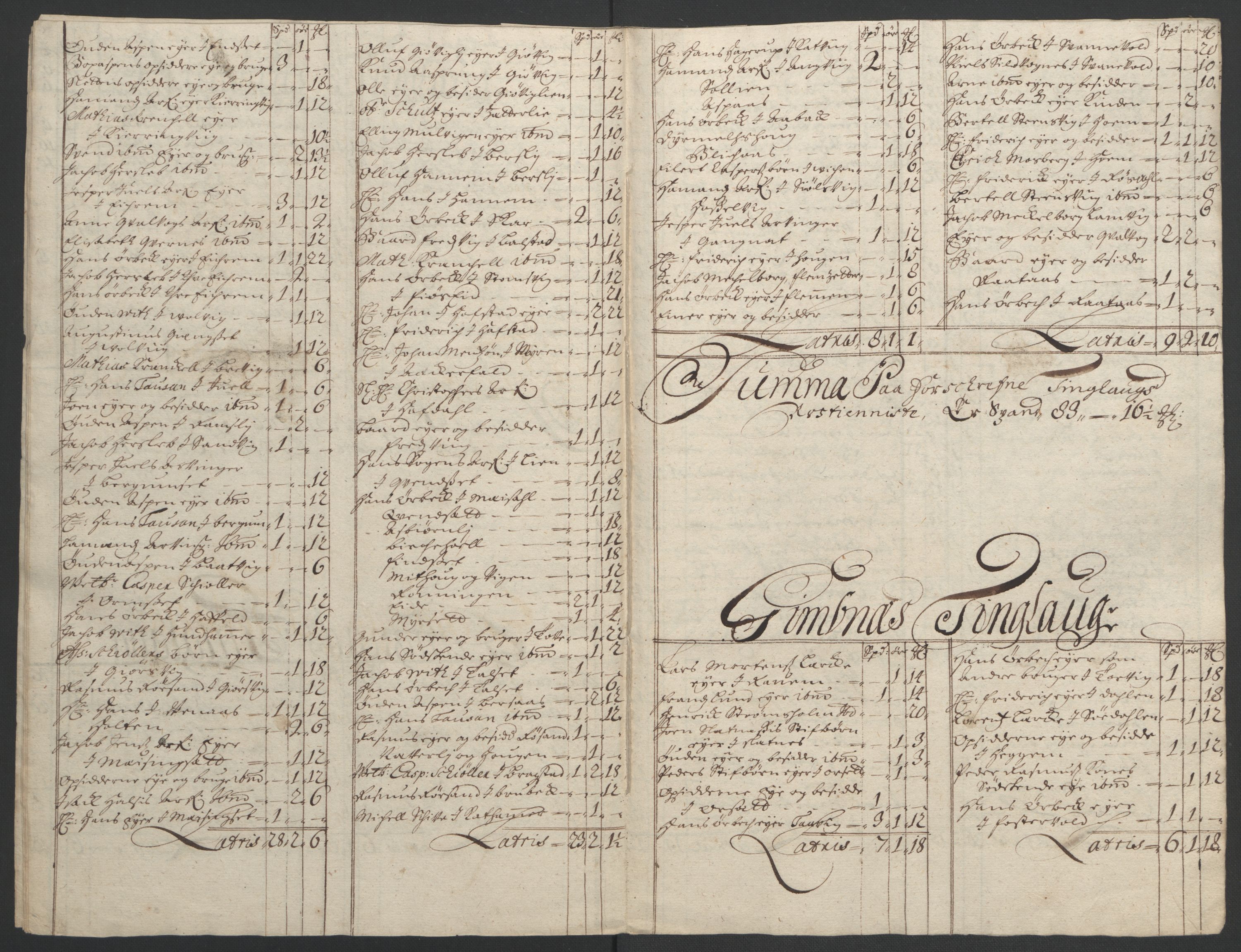 Rentekammeret inntil 1814, Reviderte regnskaper, Fogderegnskap, AV/RA-EA-4092/R56/L3735: Fogderegnskap Nordmøre, 1692-1693, p. 97