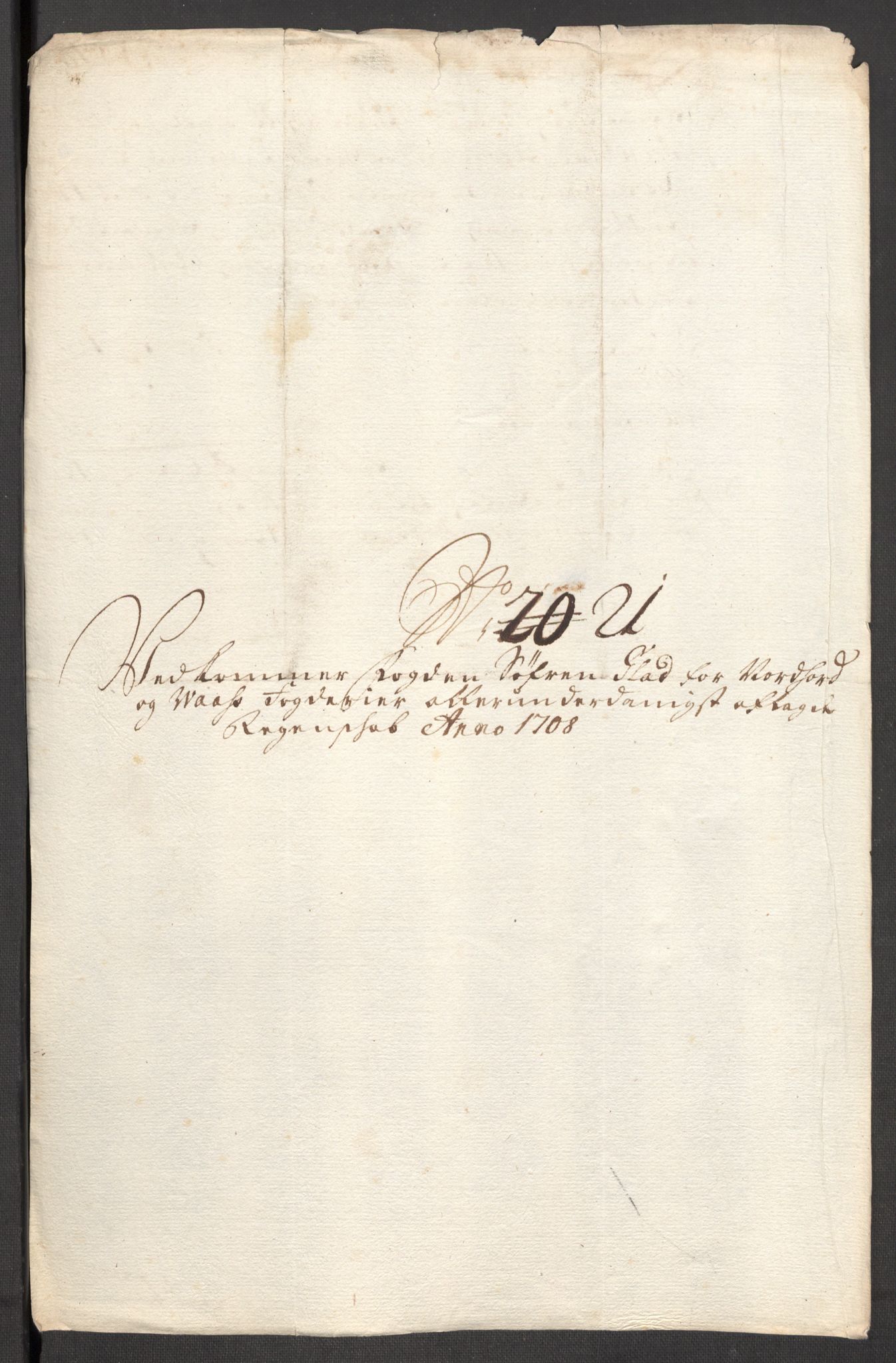 Rentekammeret inntil 1814, Reviderte regnskaper, Fogderegnskap, AV/RA-EA-4092/R51/L3189: Fogderegnskap Nordhordland og Voss, 1708, p. 358