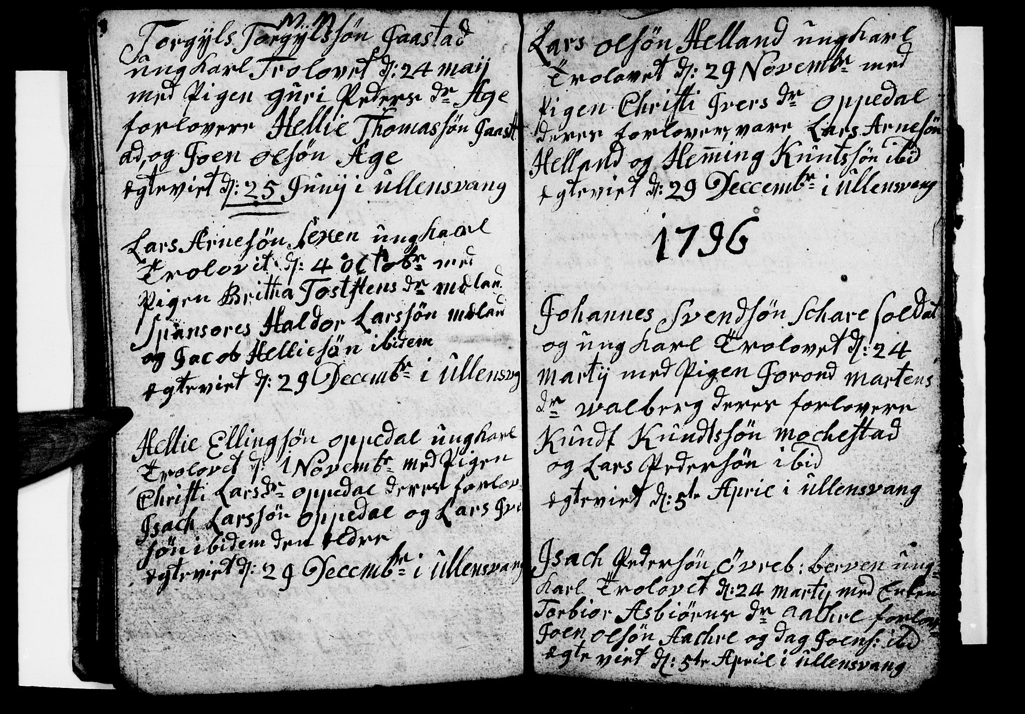 Ullensvang sokneprestembete, AV/SAB-A-78701/H/Hab: Parish register (copy) no. B 7, 1792-1797