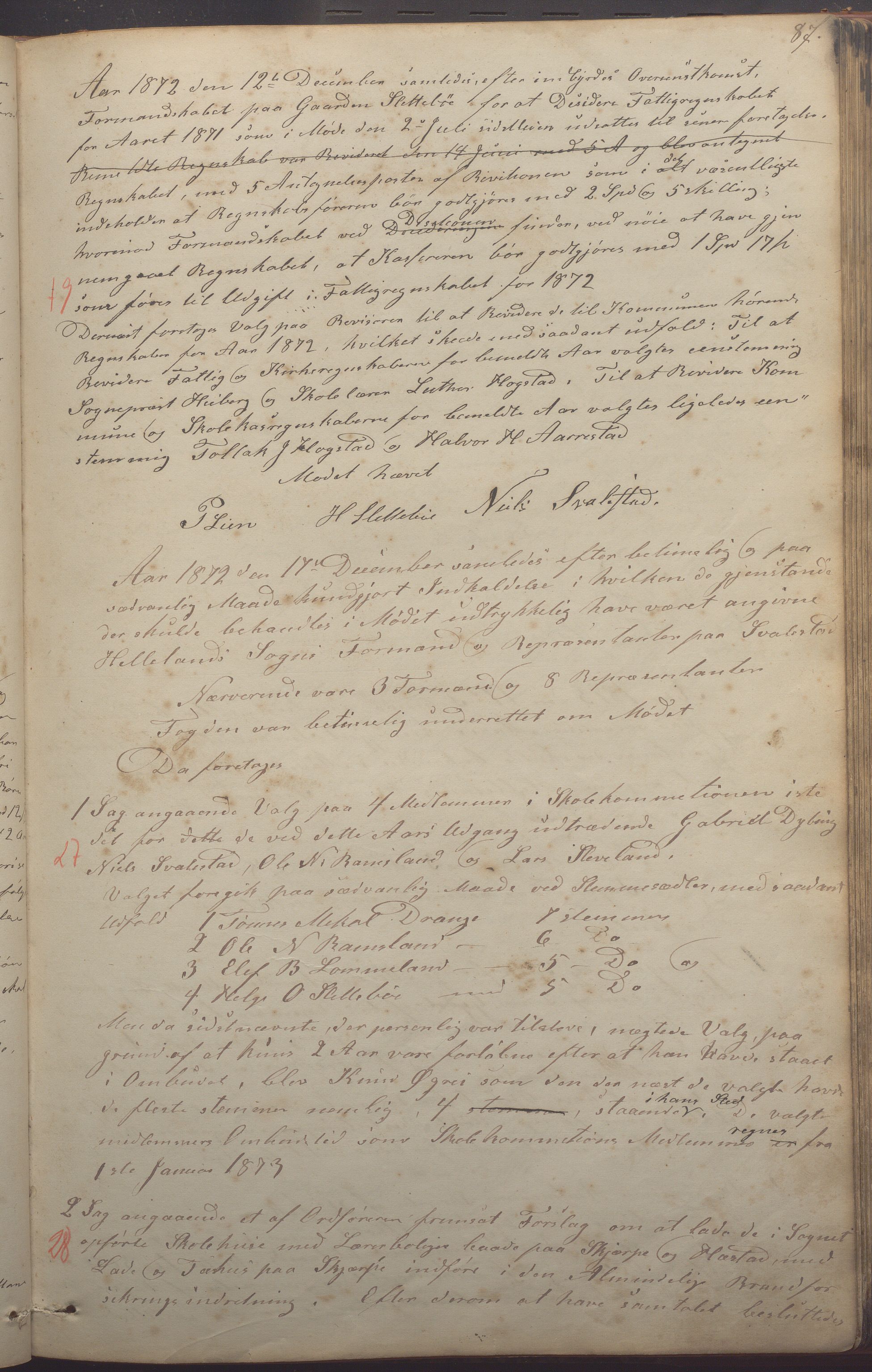 Helleland kommune - Formannskapet, IKAR/K-100479/A/Aa/L0002: Møtebok, 1866-1887, p. 87a