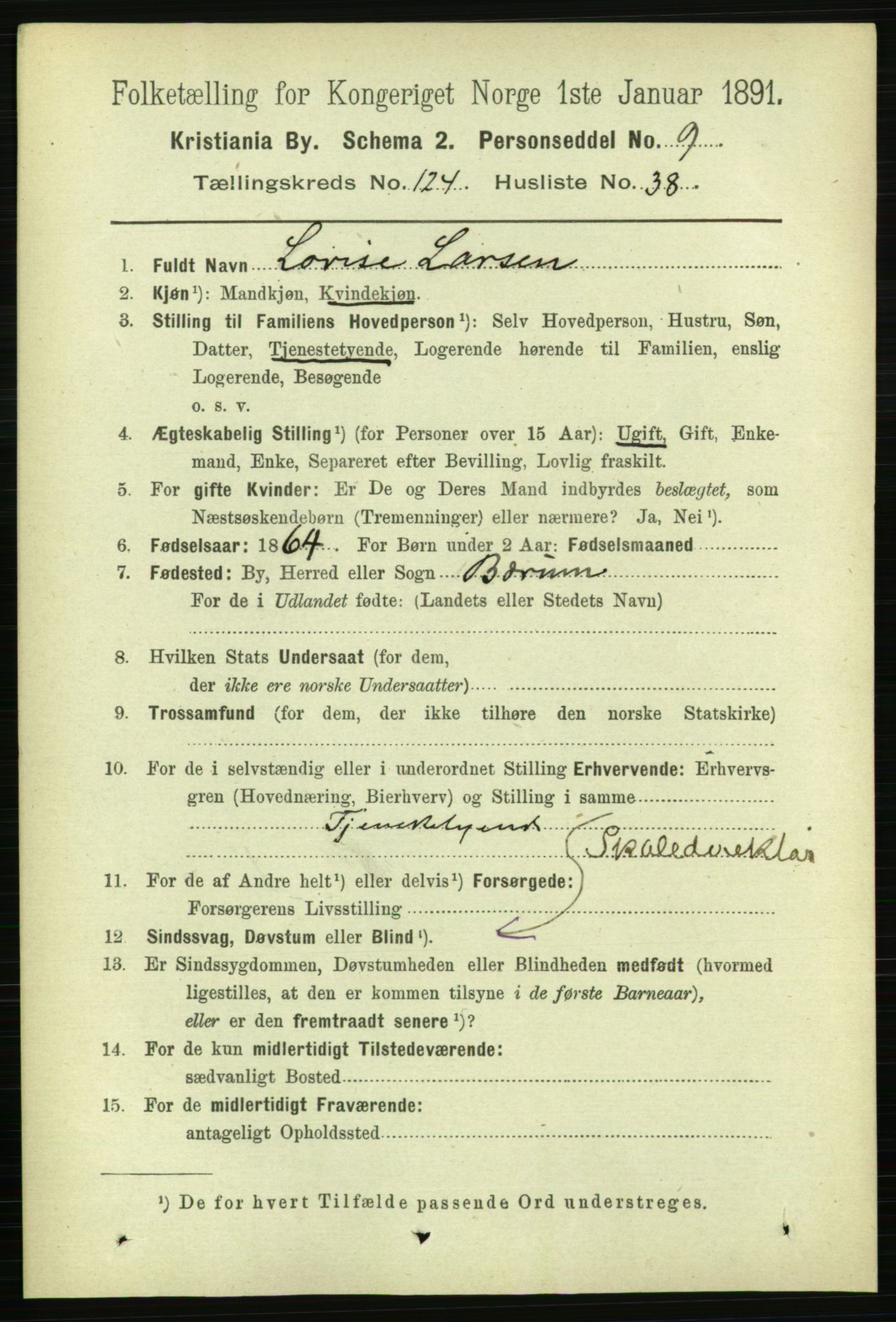 RA, 1891 census for 0301 Kristiania, 1891, p. 66155