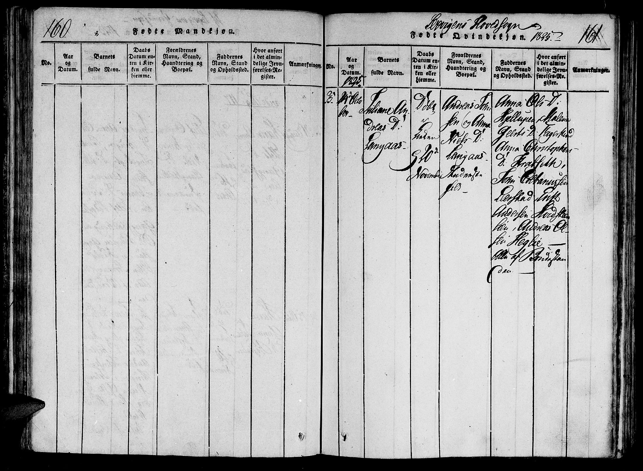 Ministerialprotokoller, klokkerbøker og fødselsregistre - Nord-Trøndelag, SAT/A-1458/701/L0005: Parish register (official) no. 701A05 /1, 1816-1825, p. 160-161