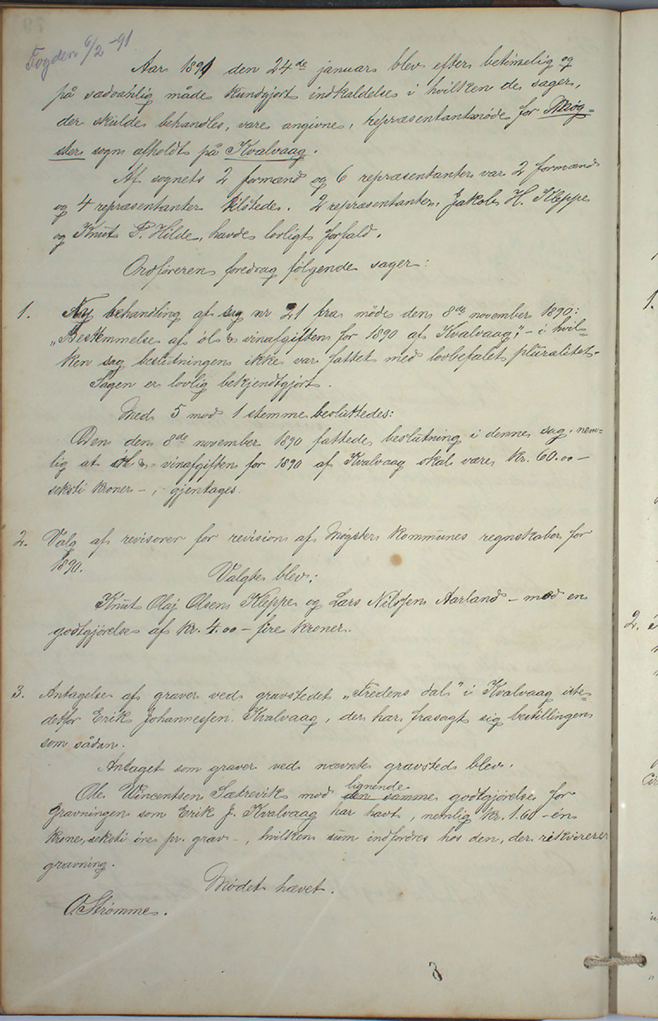 Austevoll kommune. Formannskapet, IKAH/1244-021/A/Aa/L0001: Forhandlingsprotokoll for heradstyret, 1886-1900, p. 159