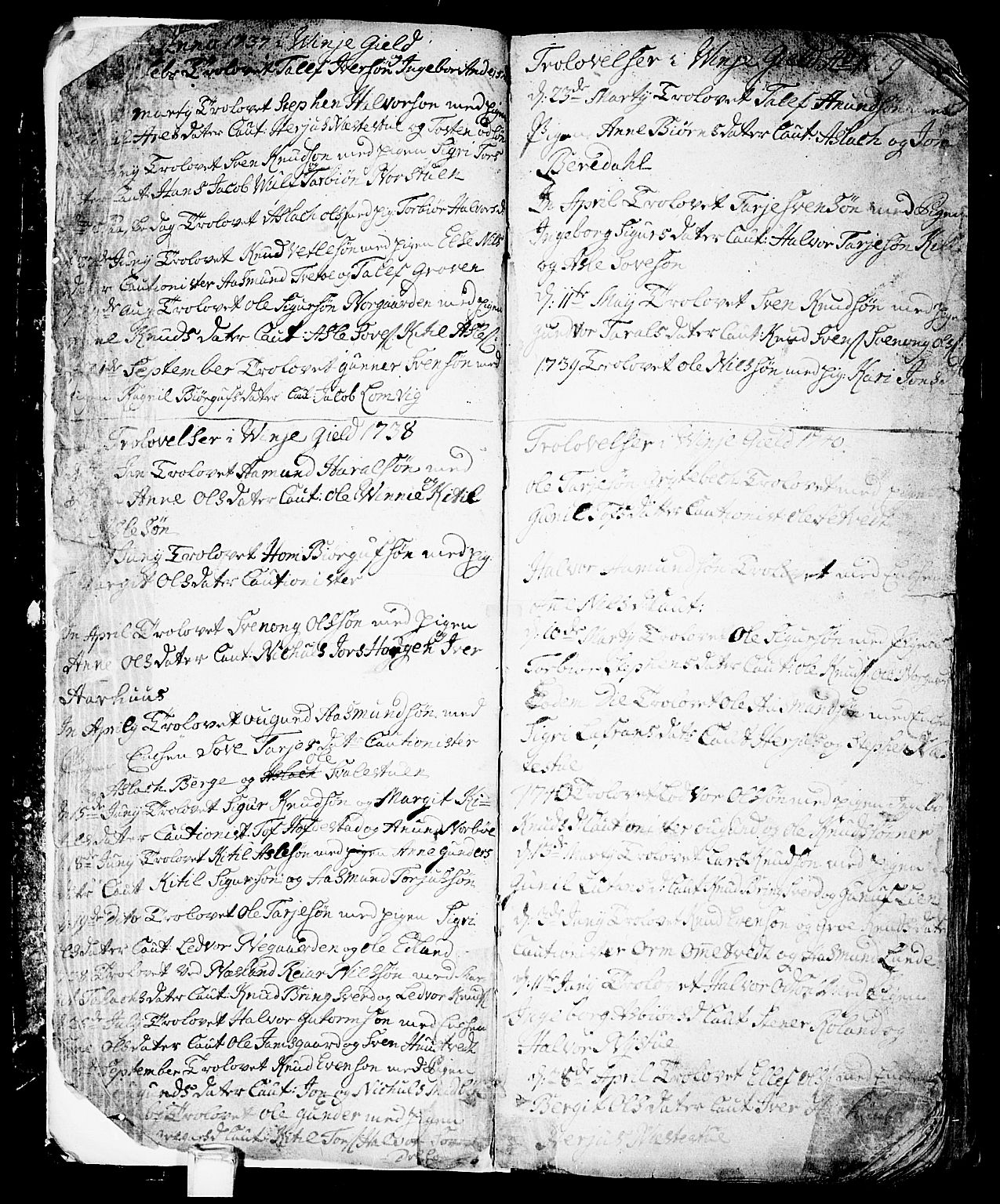 Vinje kirkebøker, SAKO/A-312/F/Fa/L0001: Parish register (official) no. I 1, 1717-1766, p. 7
