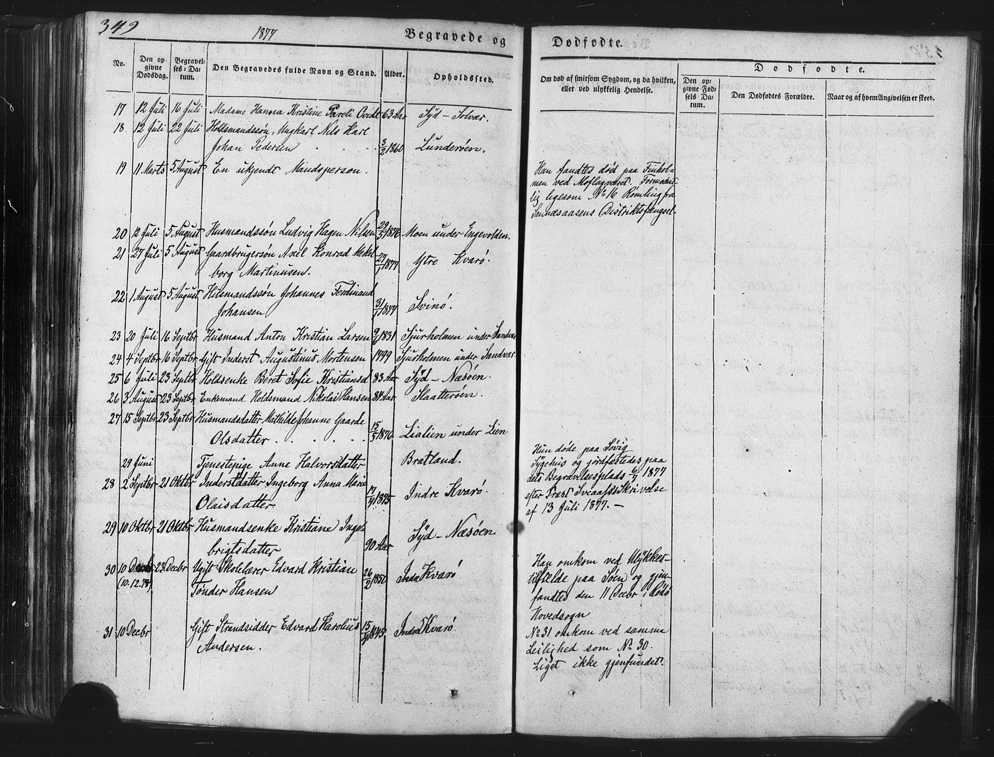 Ministerialprotokoller, klokkerbøker og fødselsregistre - Nordland, AV/SAT-A-1459/839/L0567: Parish register (official) no. 839A04, 1863-1879, p. 349