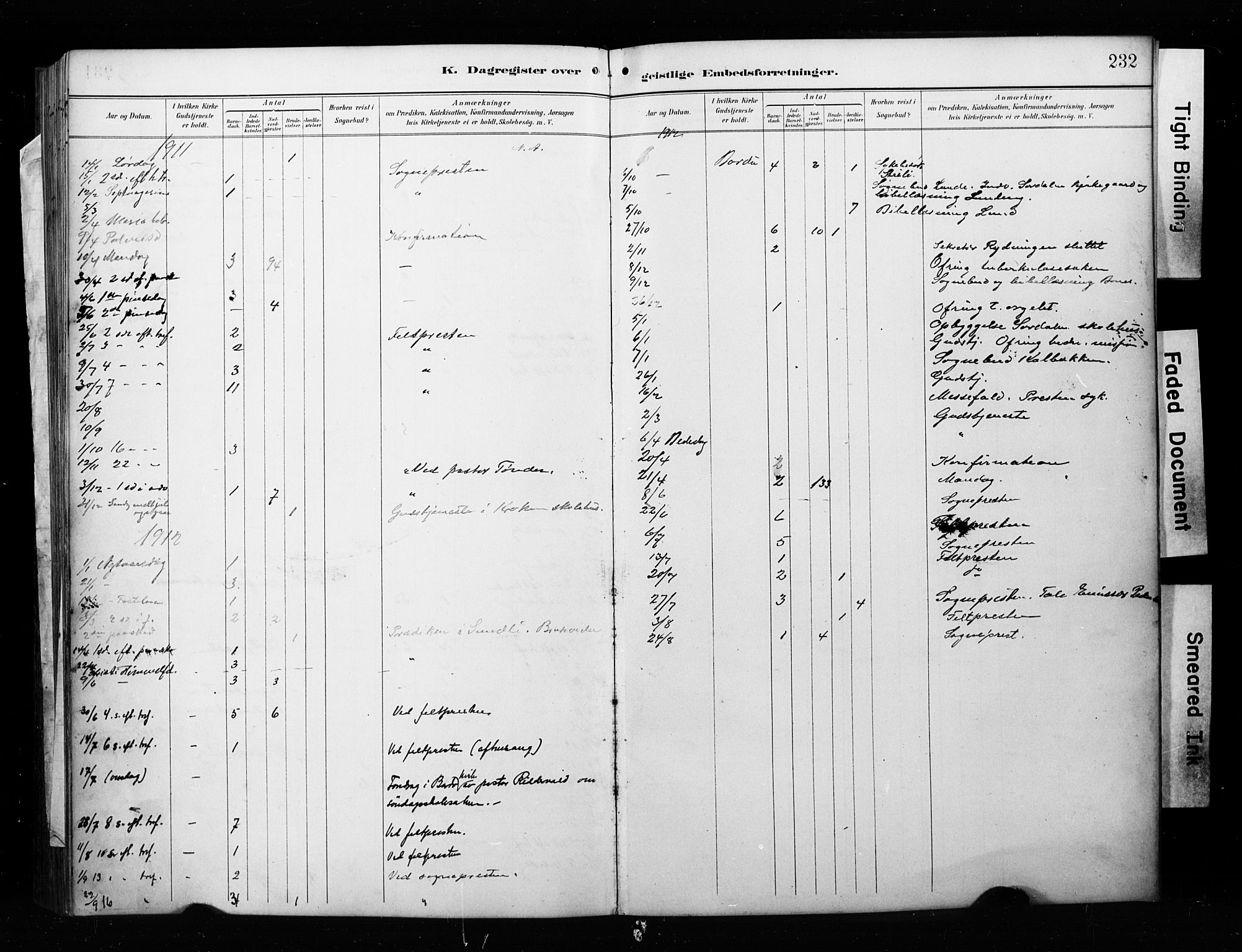 Målselv sokneprestembete, AV/SATØ-S-1311/G/Ga/Gab/L0008klokker: Parish register (copy) no. 8, 1895-1913, p. 232