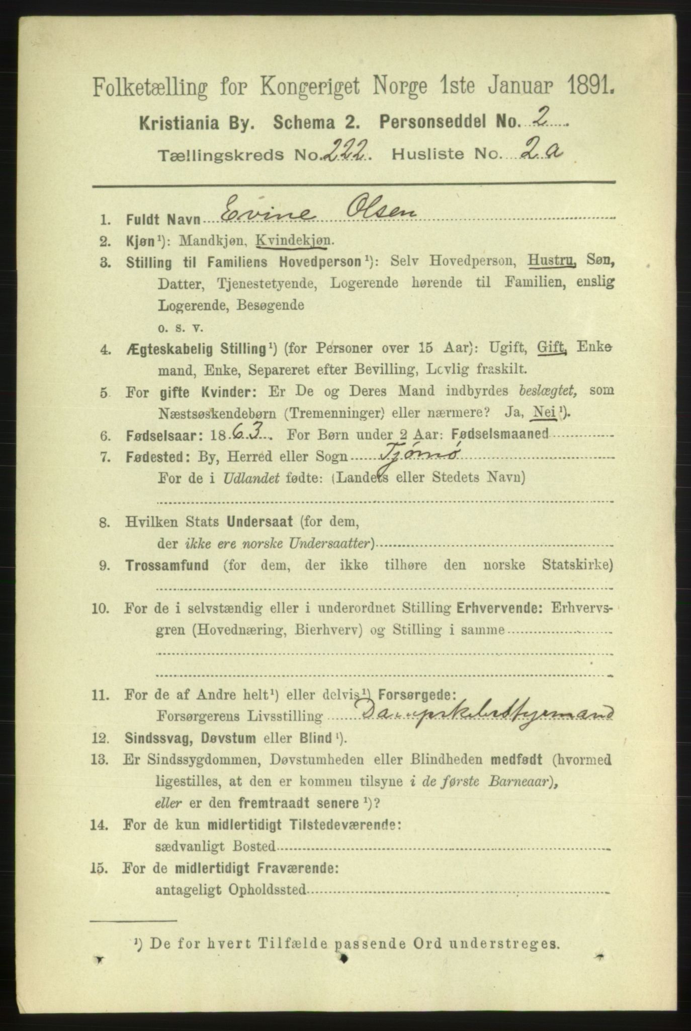 RA, 1891 census for 0301 Kristiania, 1891, p. 133062