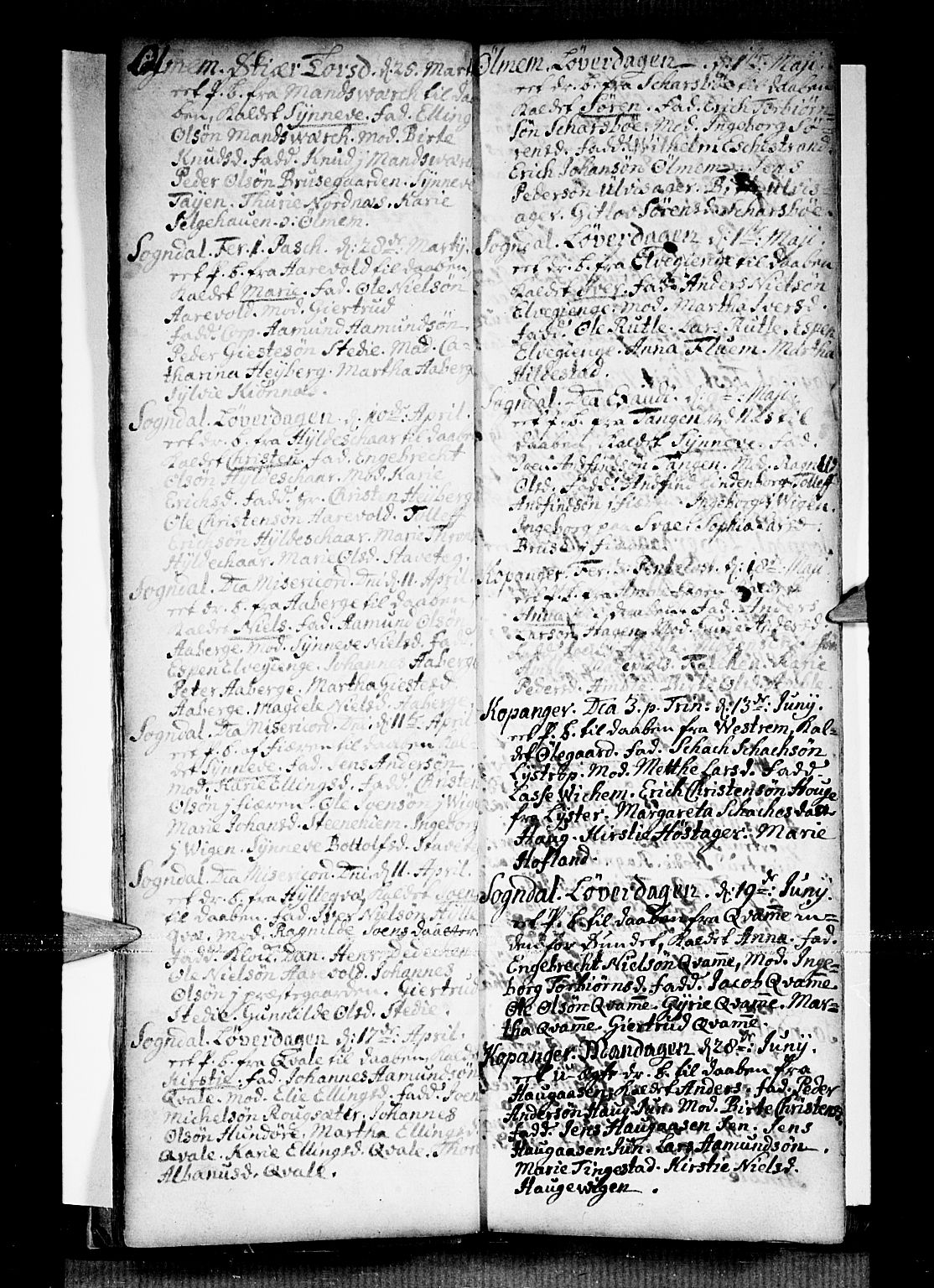 Sogndal sokneprestembete, AV/SAB-A-81301/H/Haa/Haaa/L0002: Parish register (official) no. A 2, 1725-1741, p. 16