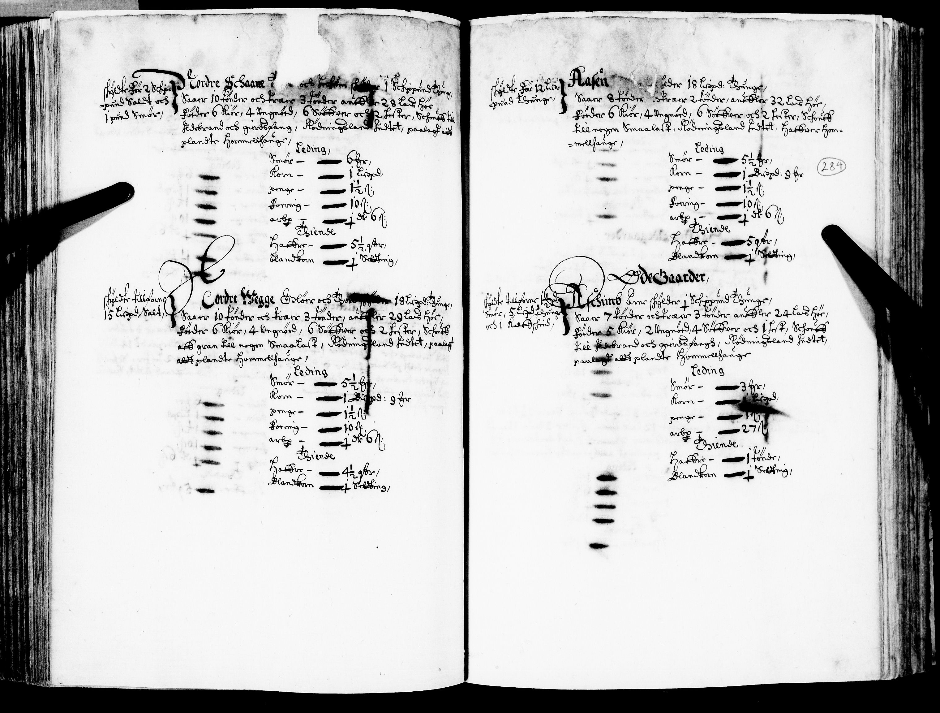 Rentekammeret inntil 1814, Realistisk ordnet avdeling, RA/EA-4070/N/Nb/Nba/L0020: Tønsberg len, 2. del, 1668, p. 283b-284a