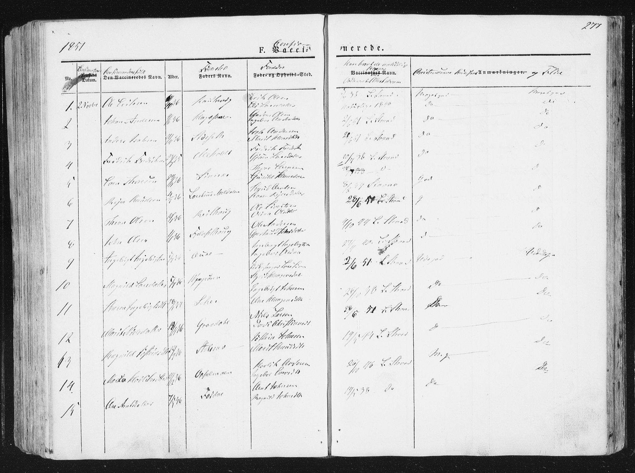Ministerialprotokoller, klokkerbøker og fødselsregistre - Sør-Trøndelag, SAT/A-1456/630/L0493: Parish register (official) no. 630A06, 1841-1851, p. 277