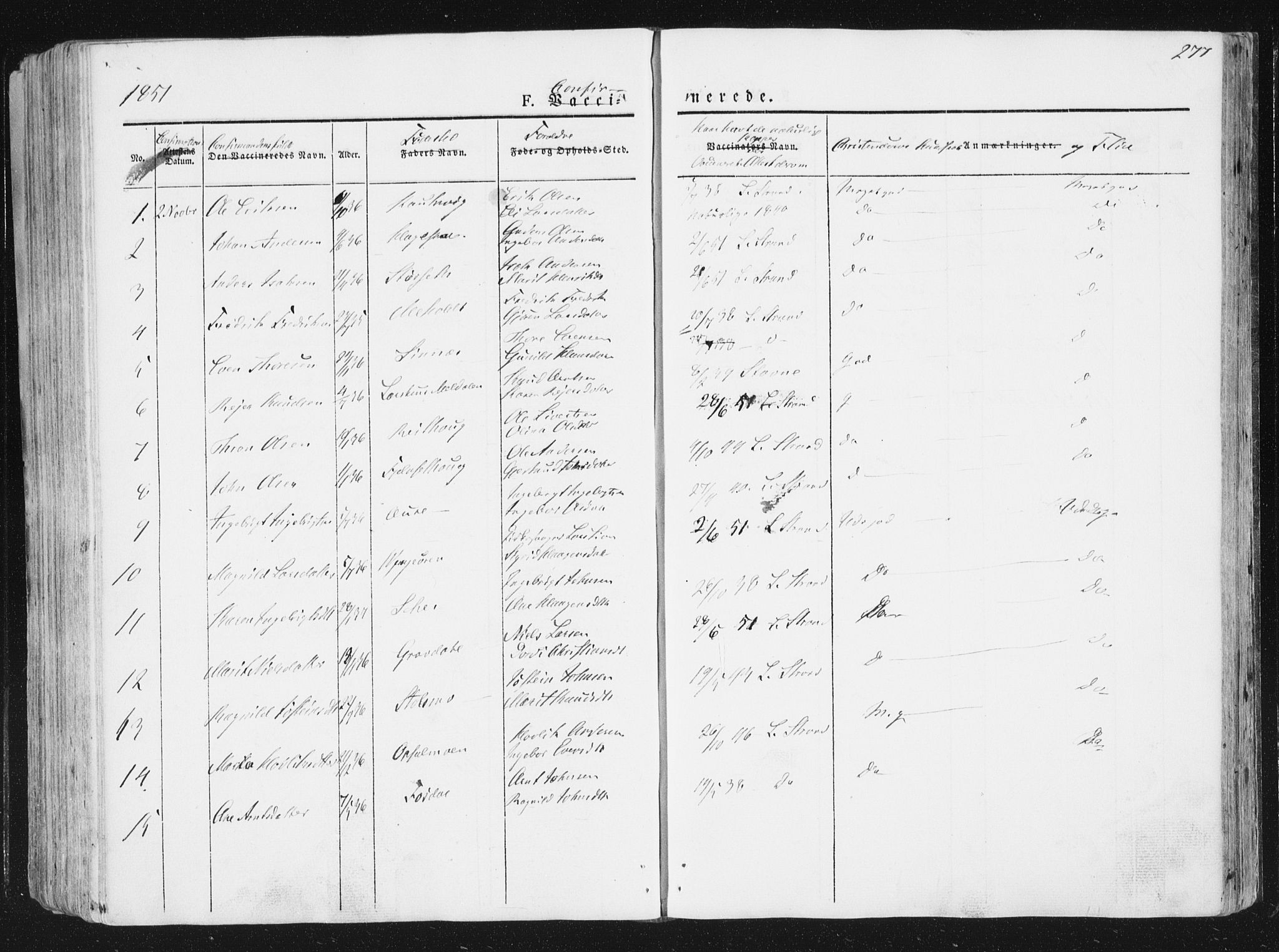 Ministerialprotokoller, klokkerbøker og fødselsregistre - Sør-Trøndelag, AV/SAT-A-1456/630/L0493: Parish register (official) no. 630A06, 1841-1851, p. 277