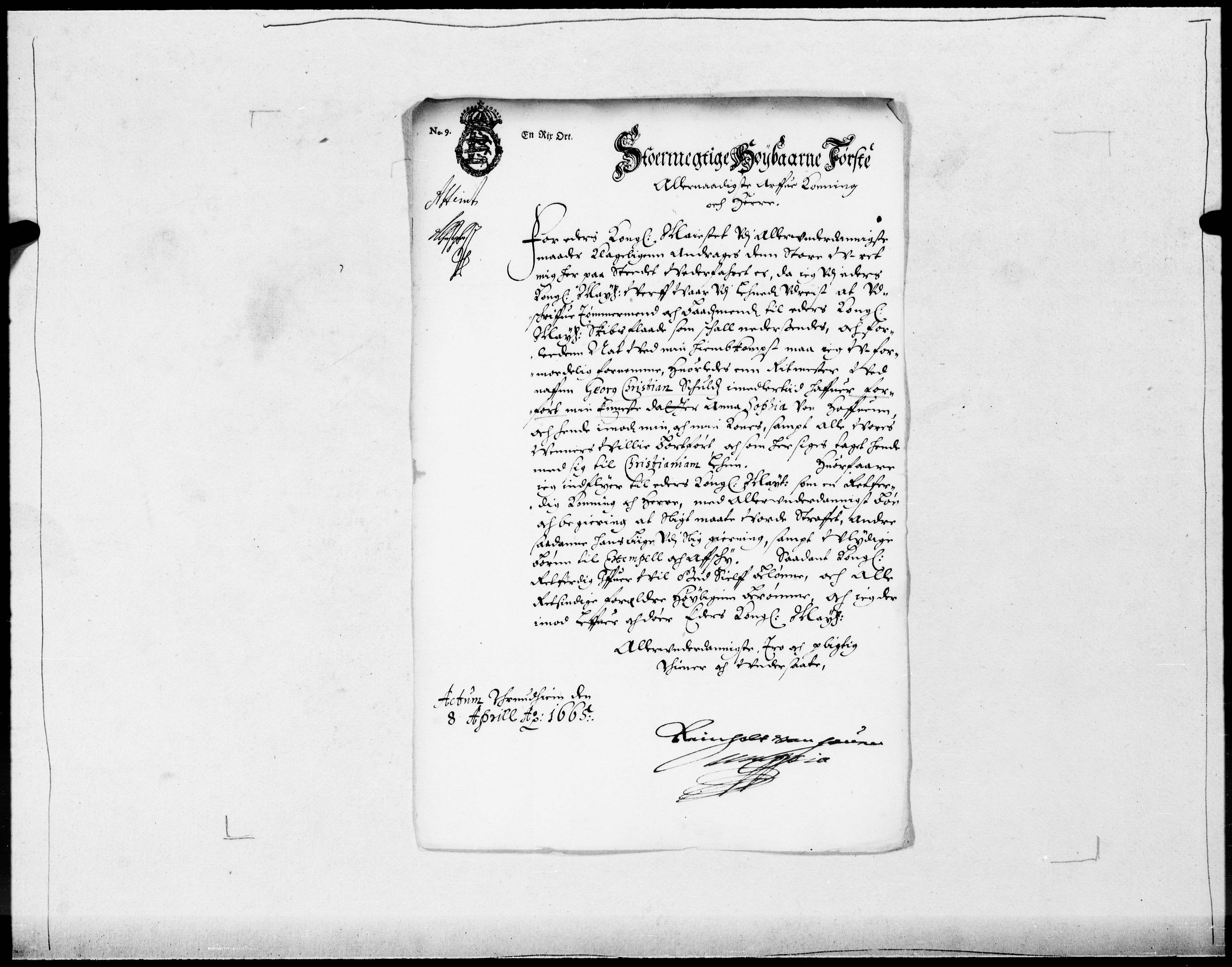 Danske Kanselli 1572-1799, AV/RA-EA-3023/F/Fc/Fcc/Fcca/L0024: Norske innlegg 1572-1799, 1664-1665, p. 334